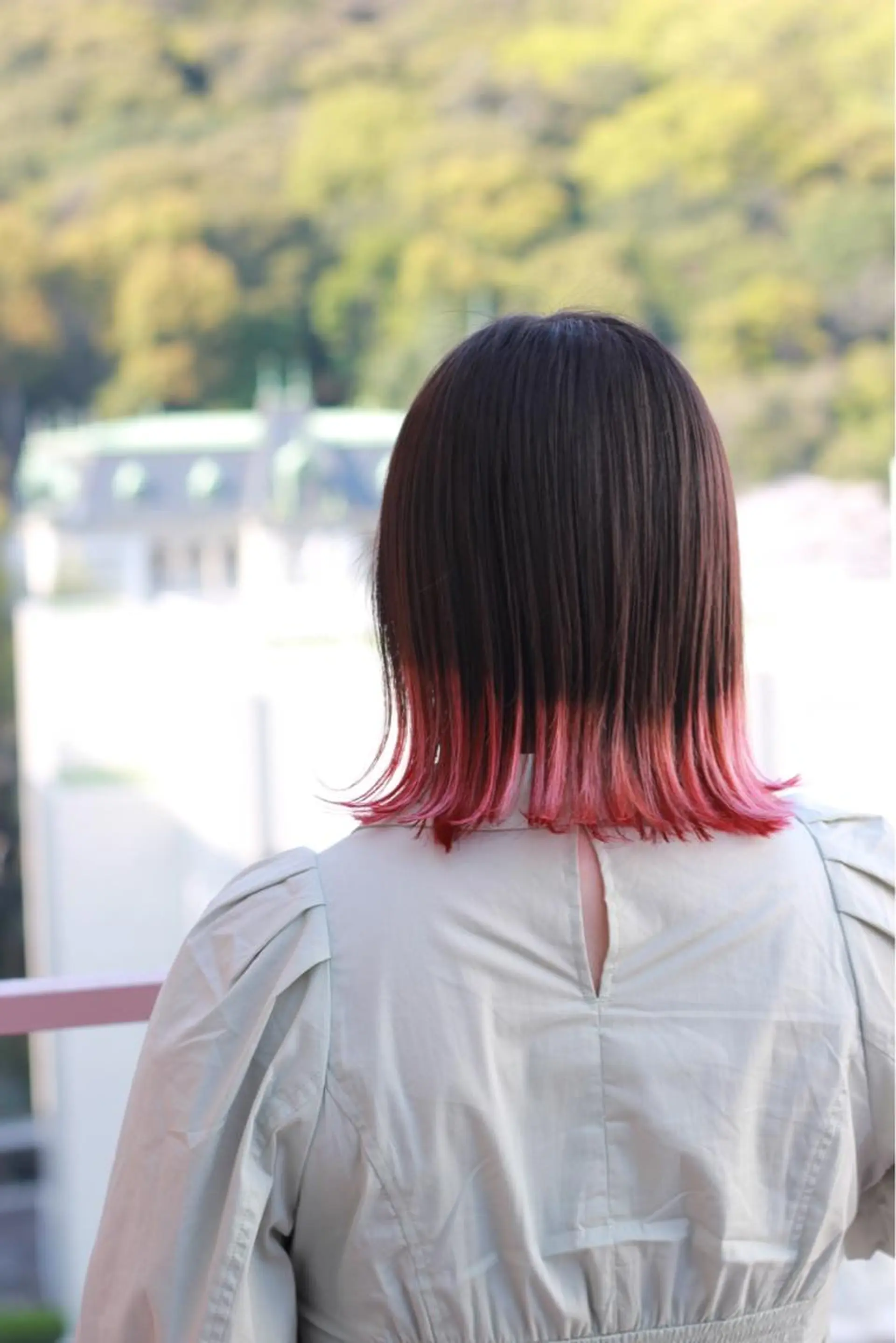 ミディアム カラー ピンクカラー ヘアカラー Viage （ビアージュ）のヘアスタイル
