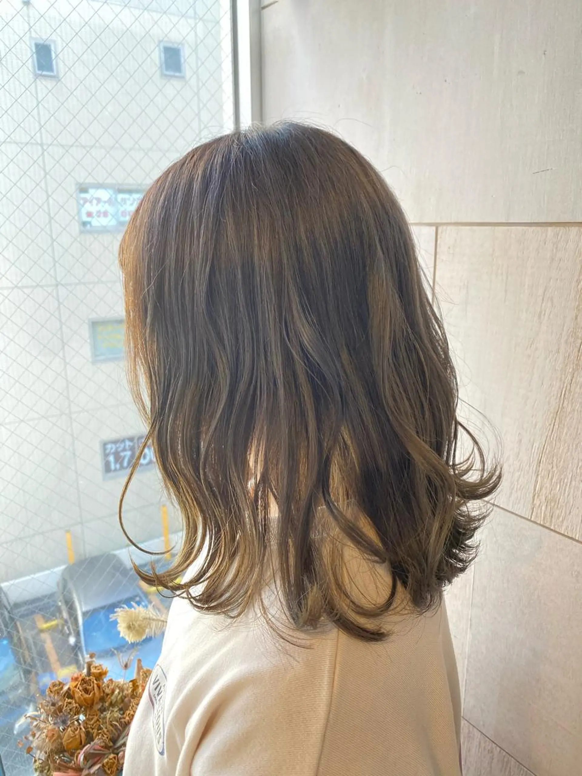 セミロング カラー カット ヘアカラー 🫧透明感/艶カラー /比留川あゆ美🫧のヘアスタイル