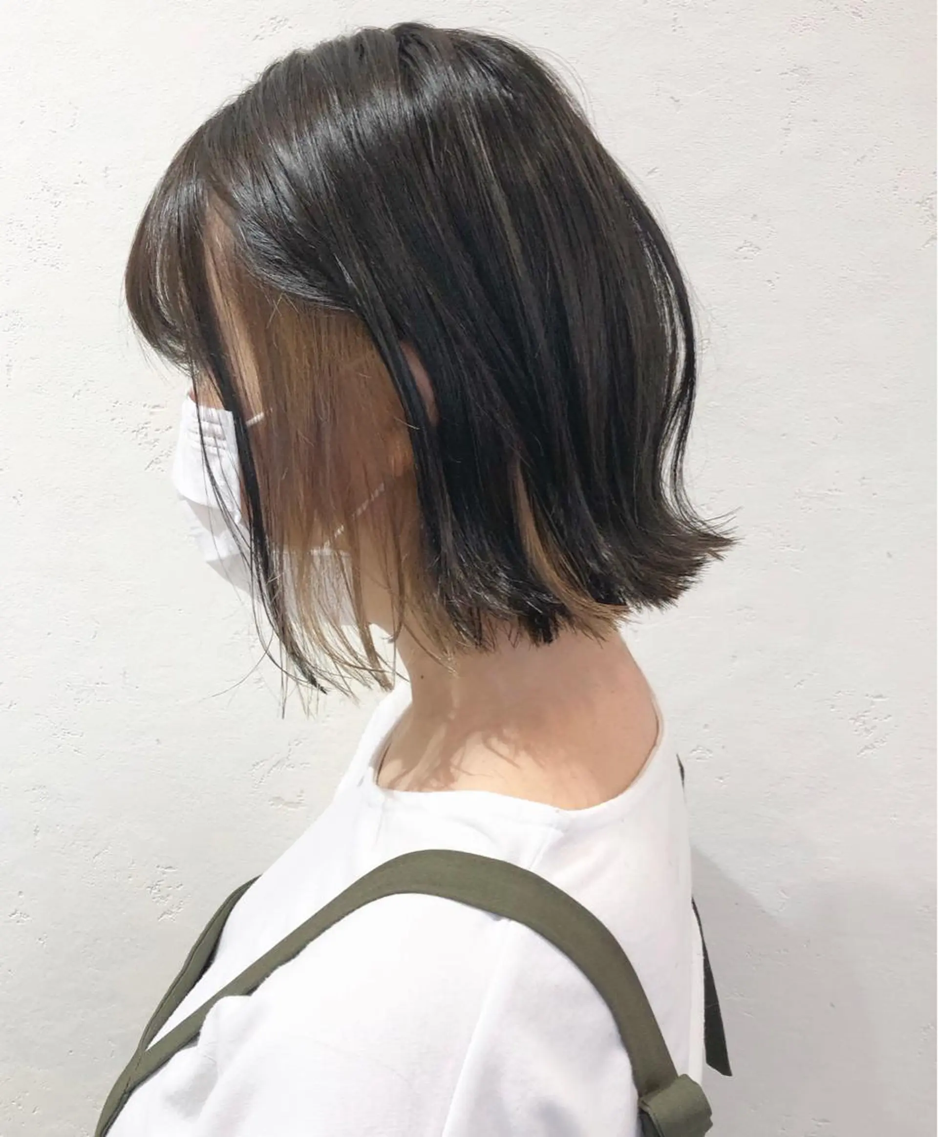 ミディアム カット ヘアカラー トリートメント 青山 早希🐾のヘアスタイル