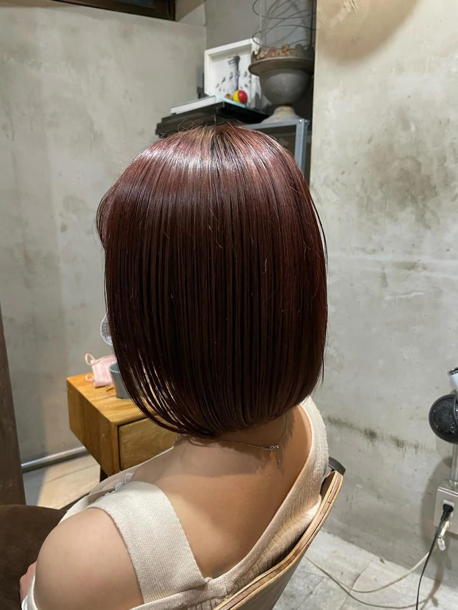 ショート カラー ヘアアレンジ ブラウンカラー ピンクカラー ピンクブラウン ヘアカラー トリートメント ヘアセット 🌿艶髪・透明感🌿 TATSUKIのヘアスタイル