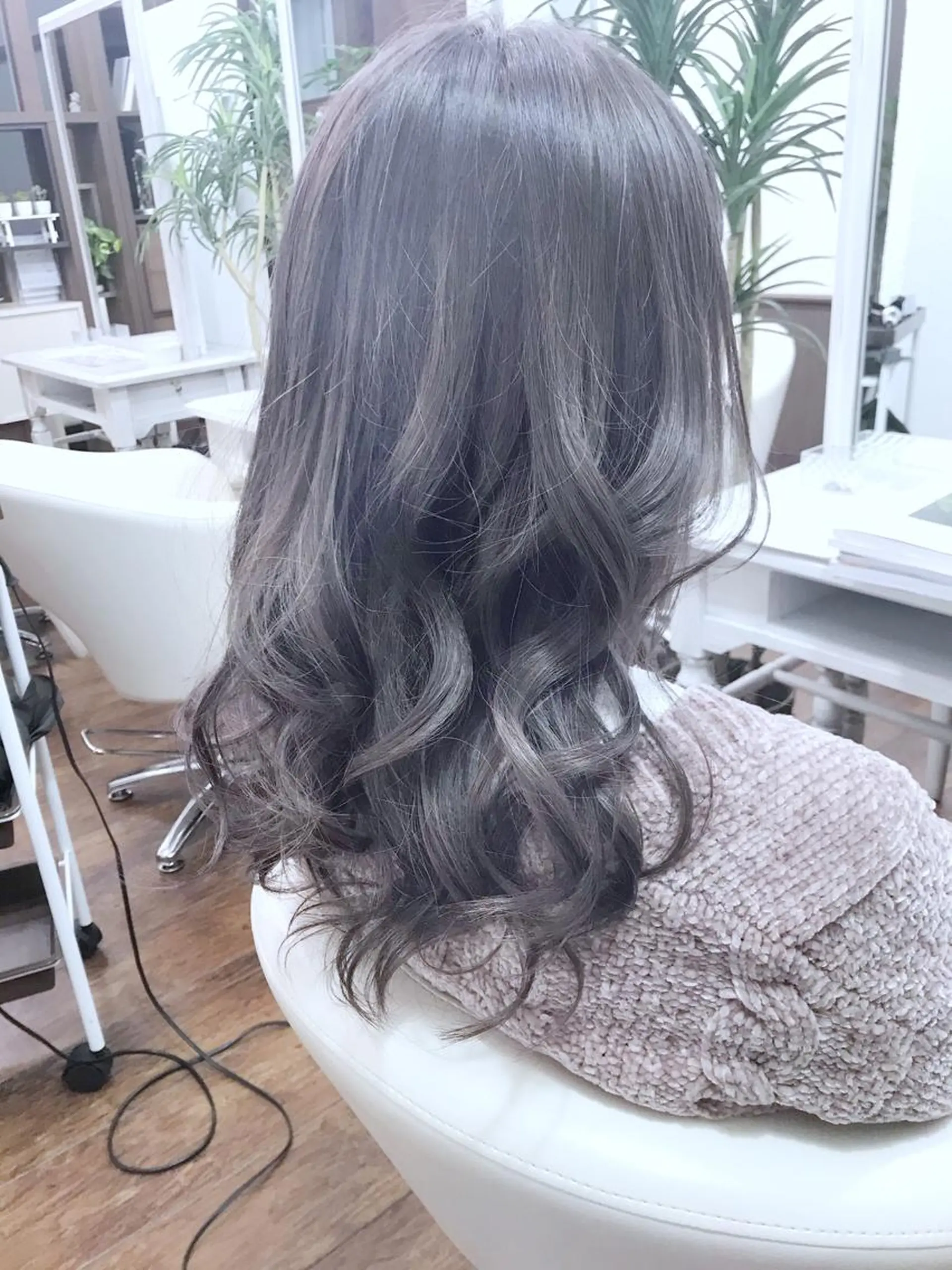 セミロング カラー 細川武琉 Aqua limeのヘアスタイル