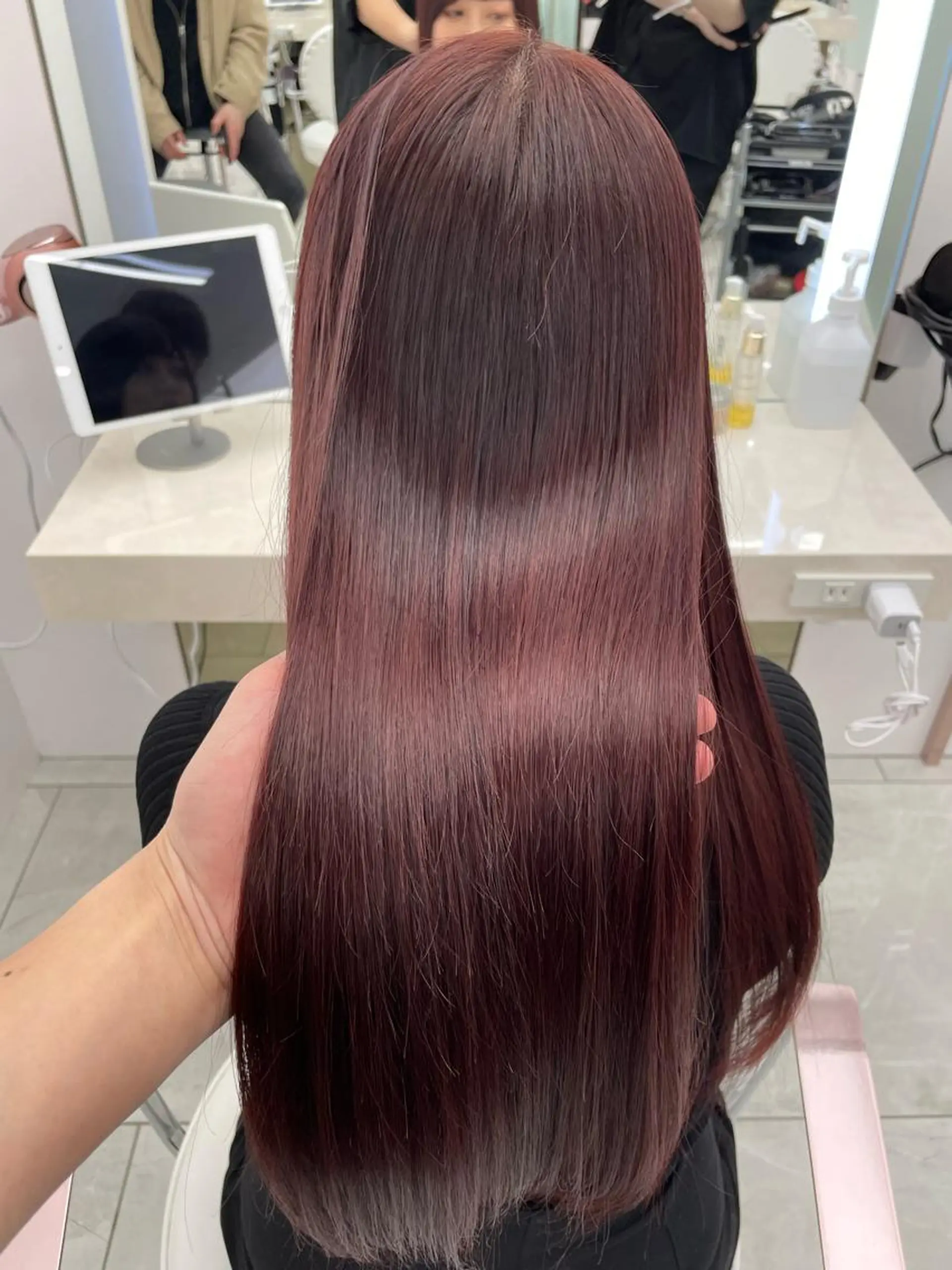 ロング カラー ブリーチ トリートメント 酸熱トリートメント COA GINZA 空也/前髪/顔まわりのヘアスタイル