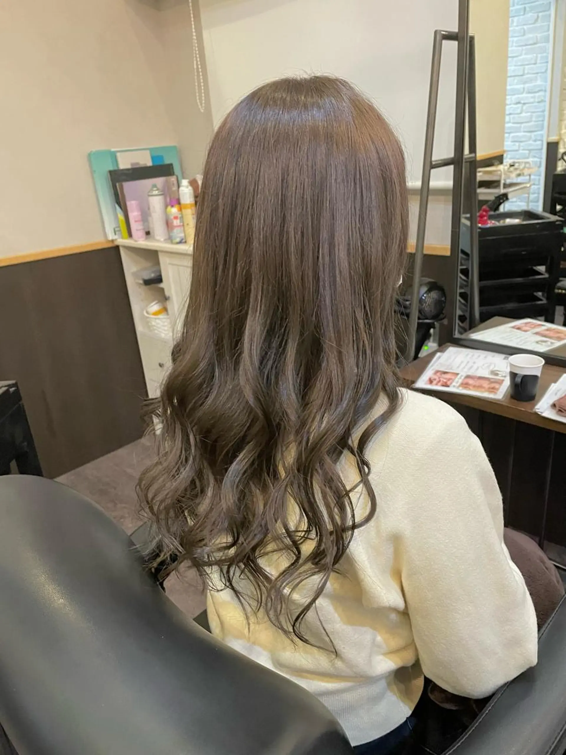 ロング カット ヘアカラー トリートメント 🎀韓国ヘア Riho🎀のヘアスタイル