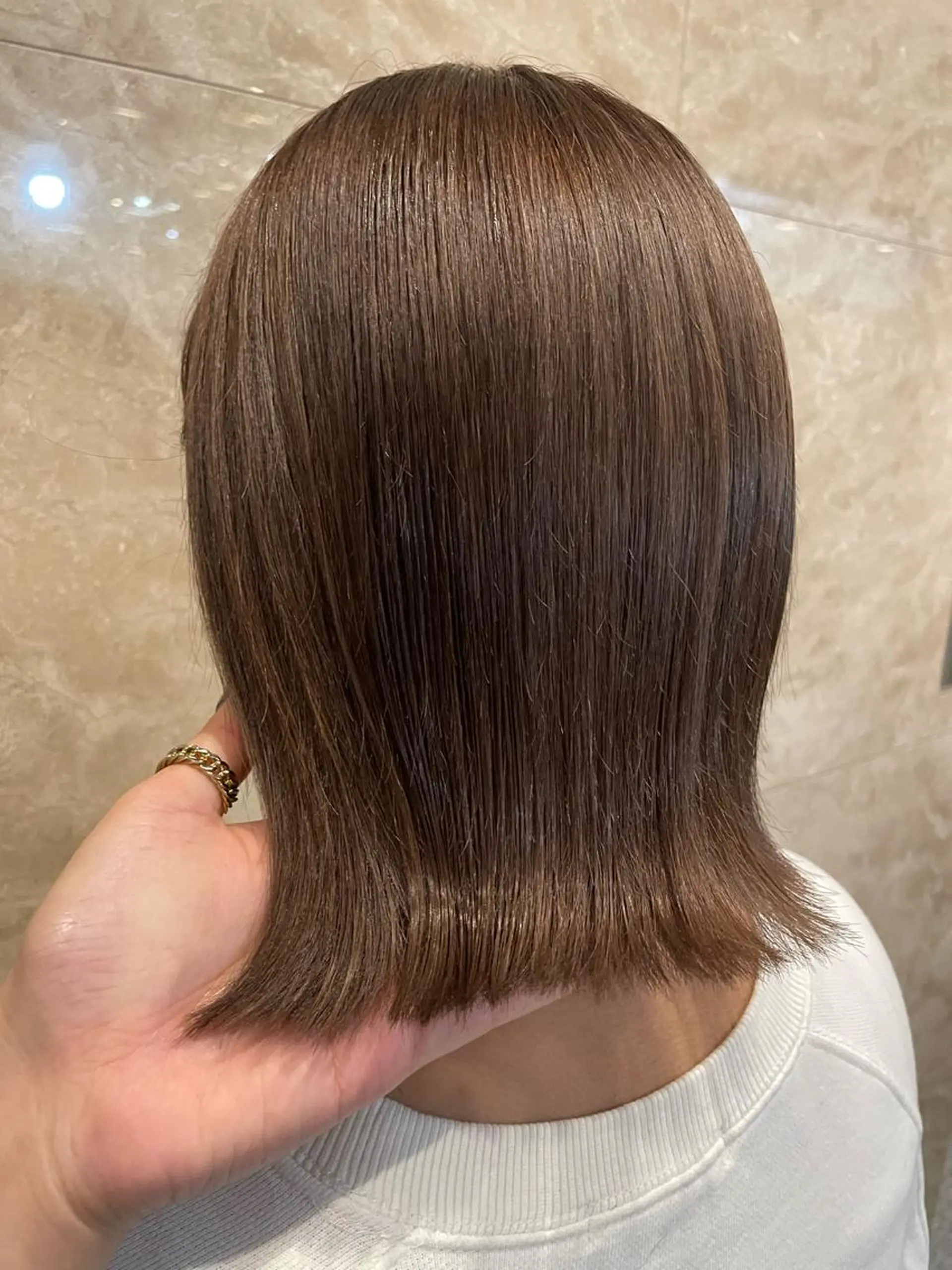 ミディアム カラー ヘアカラー トリートメント 🍓 JURiA 🍓のヘアスタイル