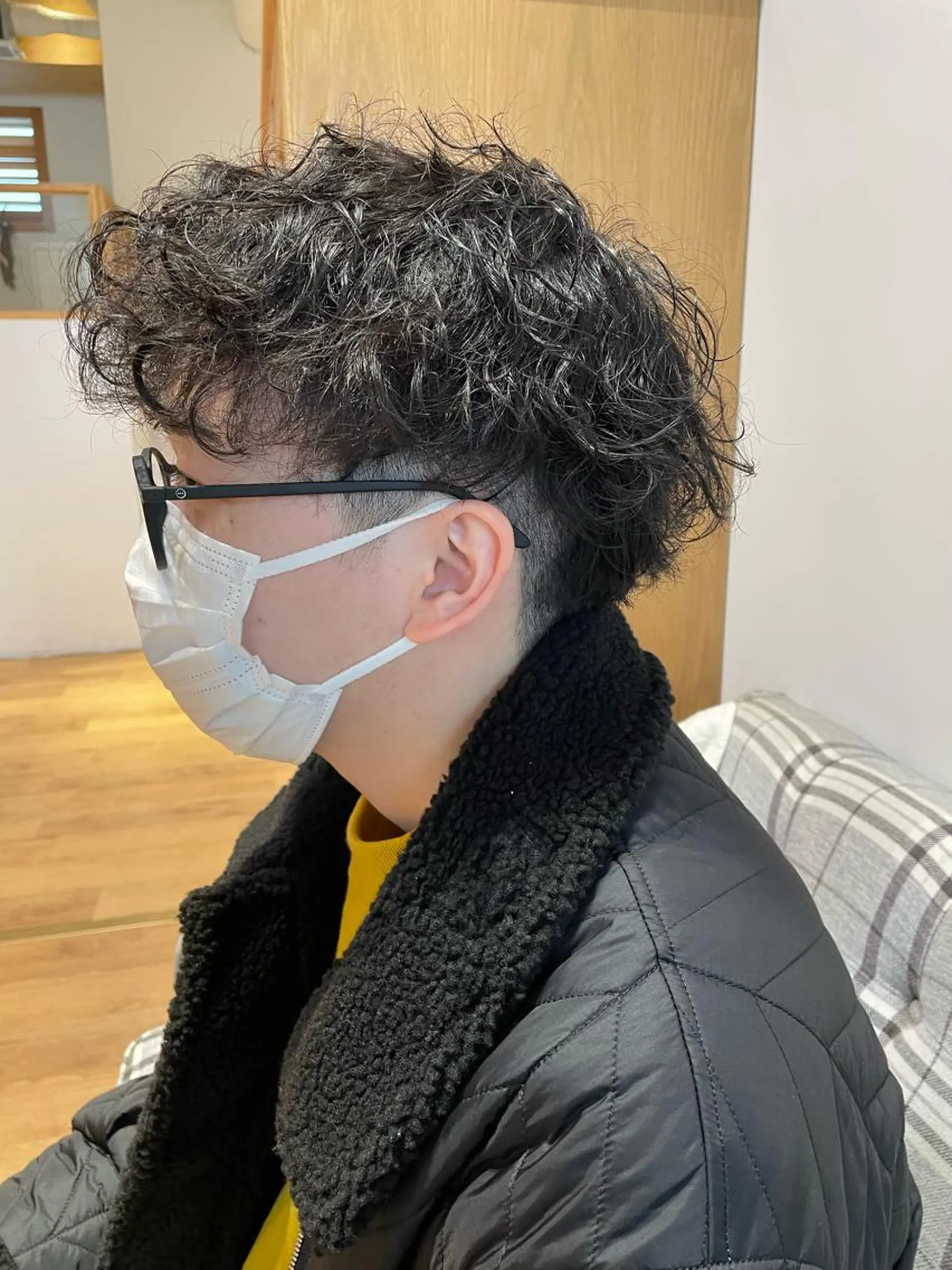 ショート パーマ メンズ 暖色カラー/似合わせ カット/名古屋/辻のヘアスタイル