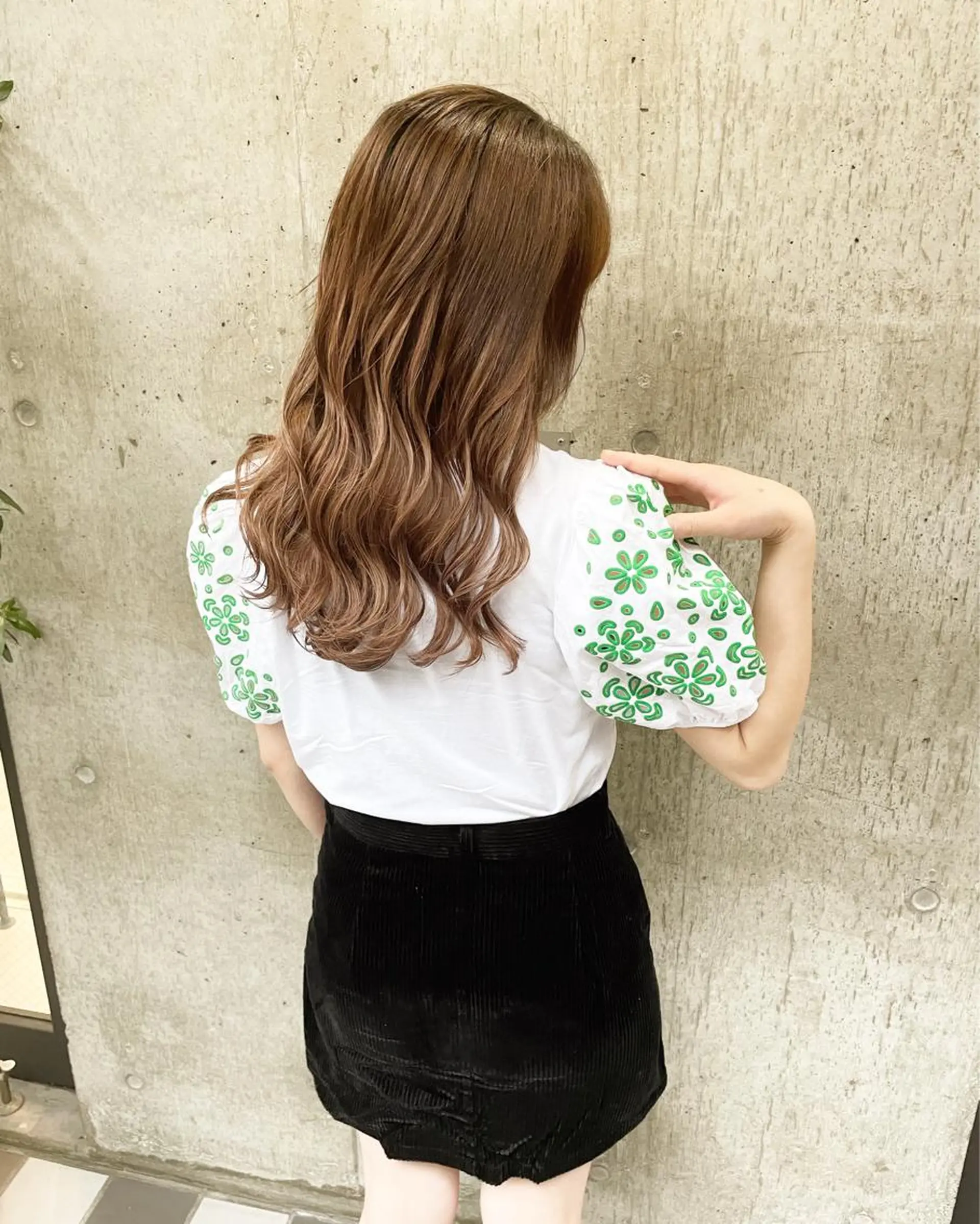 ロング カラー ヘアアレンジ エクステ TATSUYA アートディレクターのヘアスタイル