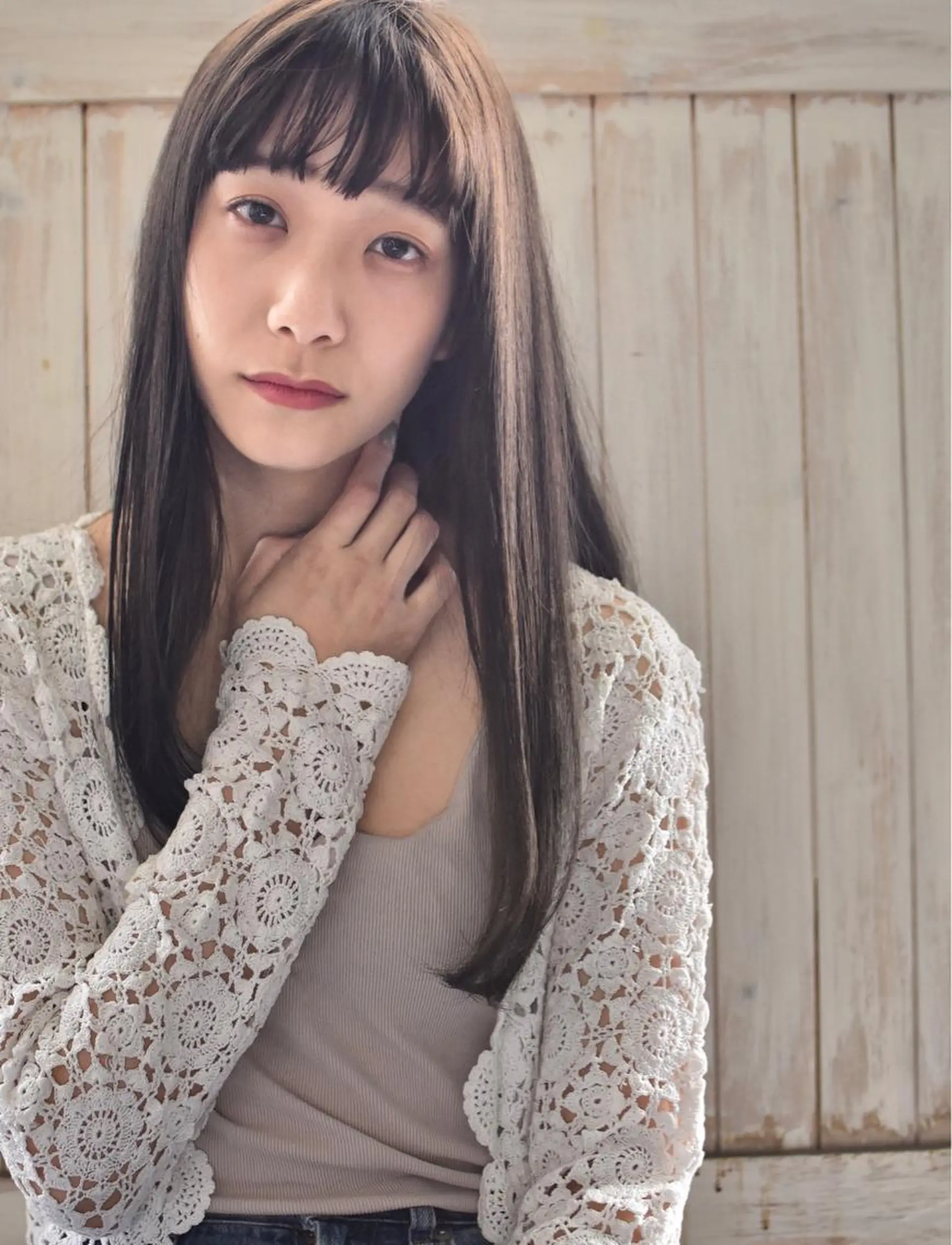 セミロング カラー パーマ カット ヘアカラー トリートメント 南堀江🌿パーマ Tetsu【テツ】のヘアスタイル