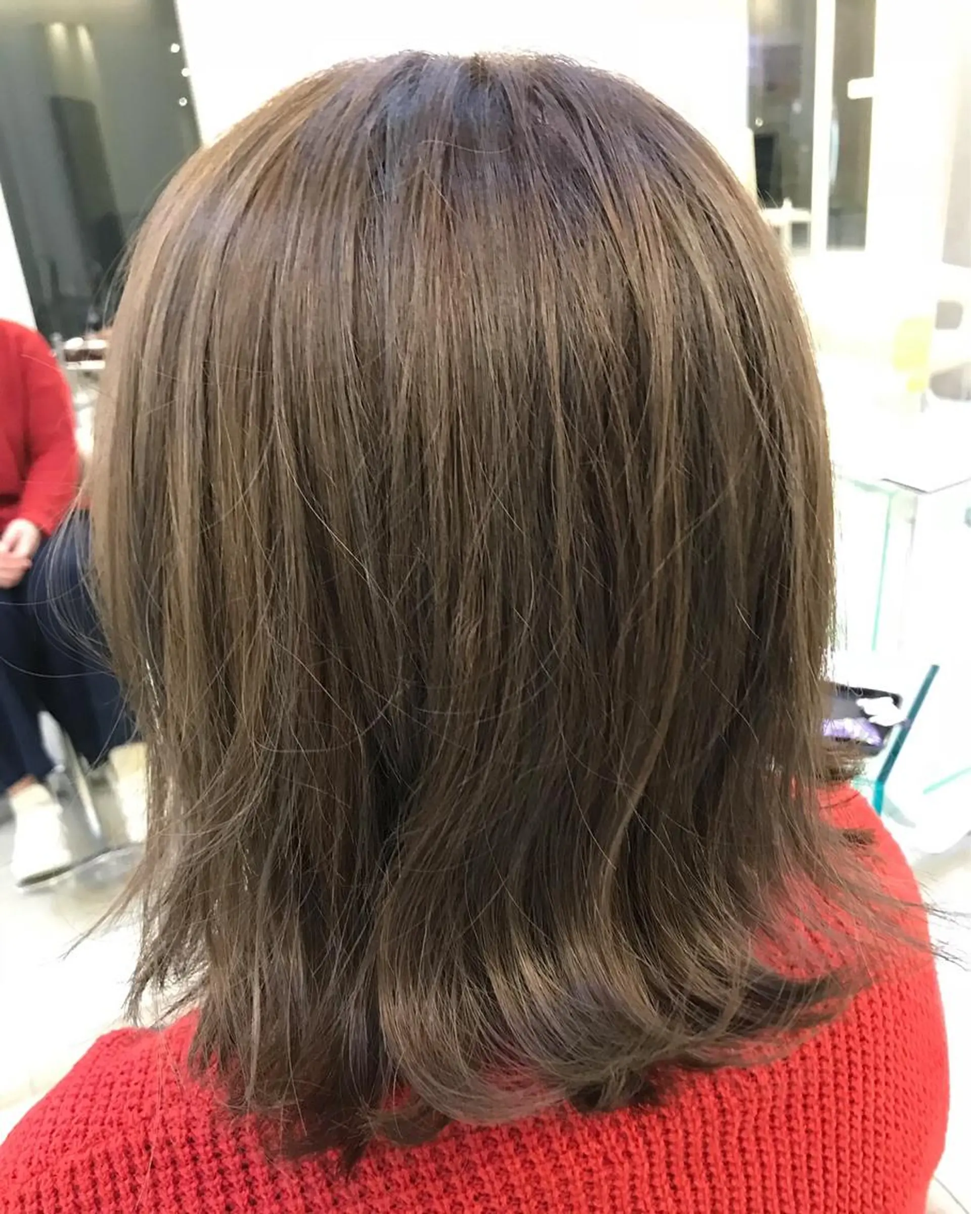 ミディアム アッシュ ハイライト 松本 潔樹のヘアスタイル