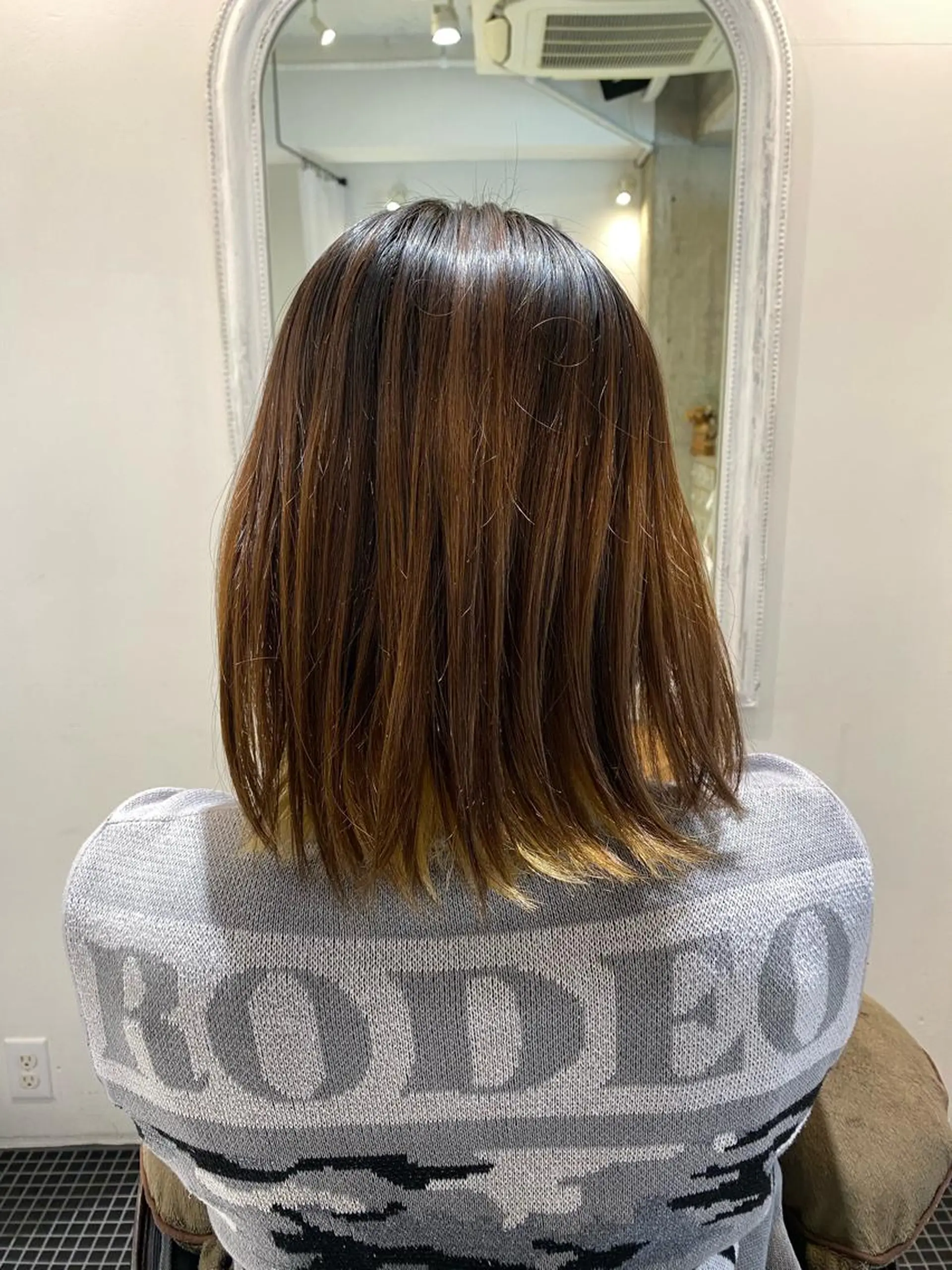 ミディアム カラー ヘアカラー ducha所属・DUCHA Tomida naoのヘアスタイル