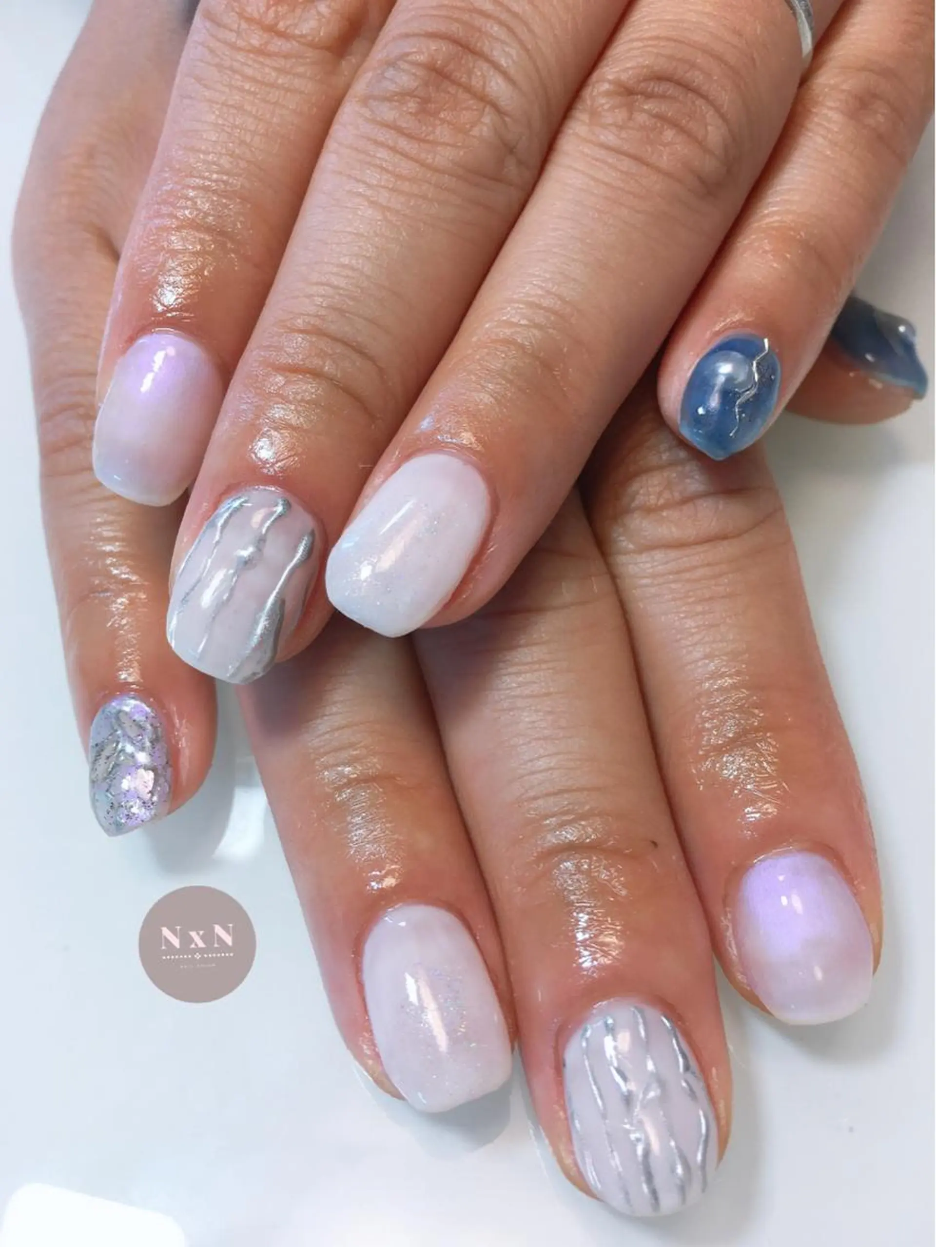 ネイル ジェルネイル ぷっくりネイル nail salon N×Nのネイルデザイン