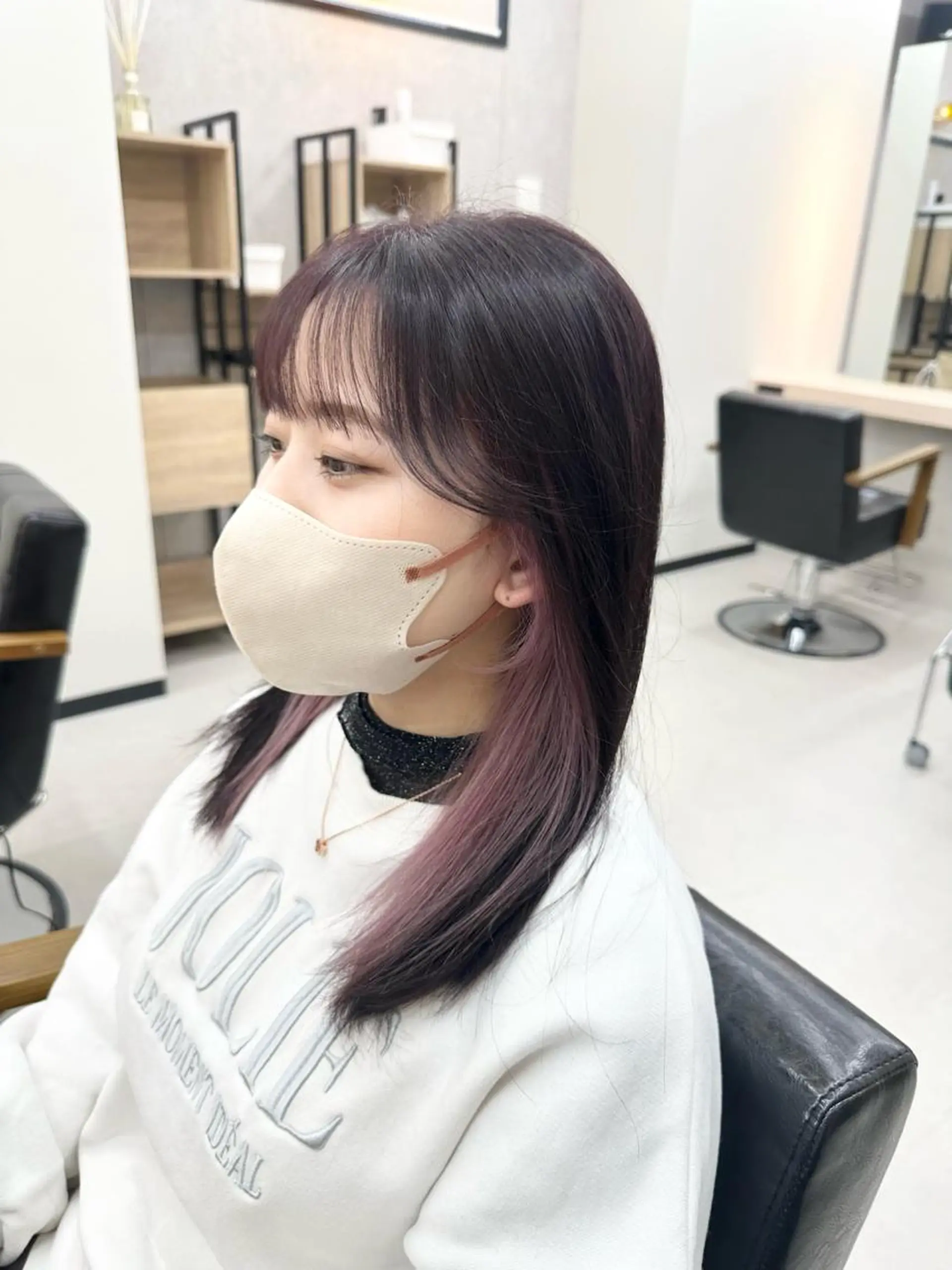 セミロング カラー カット ヘアカラー トリートメント 𝐑𝐲𝐮𝐤𝐢 【店長】ALEAPのヘアスタイル