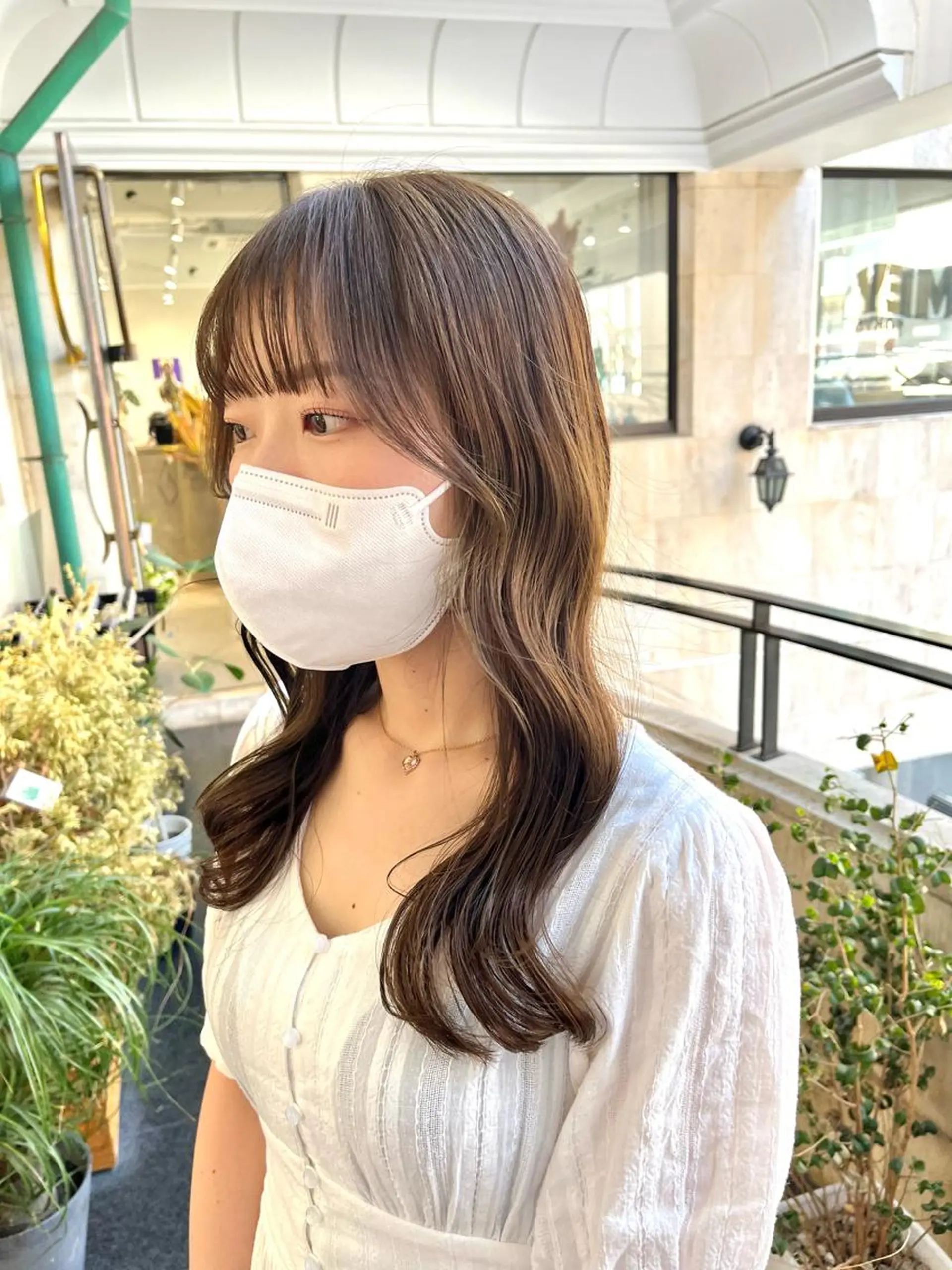 ロング パーマ ハイライト 髪質改善 縮毛矯正 トリートメント ストレートパーマ カット ヘアカラー トリートメント ヘッドスパ ブリーチなし✨艶髪 カラー𓃲YAGIのヘアスタイル