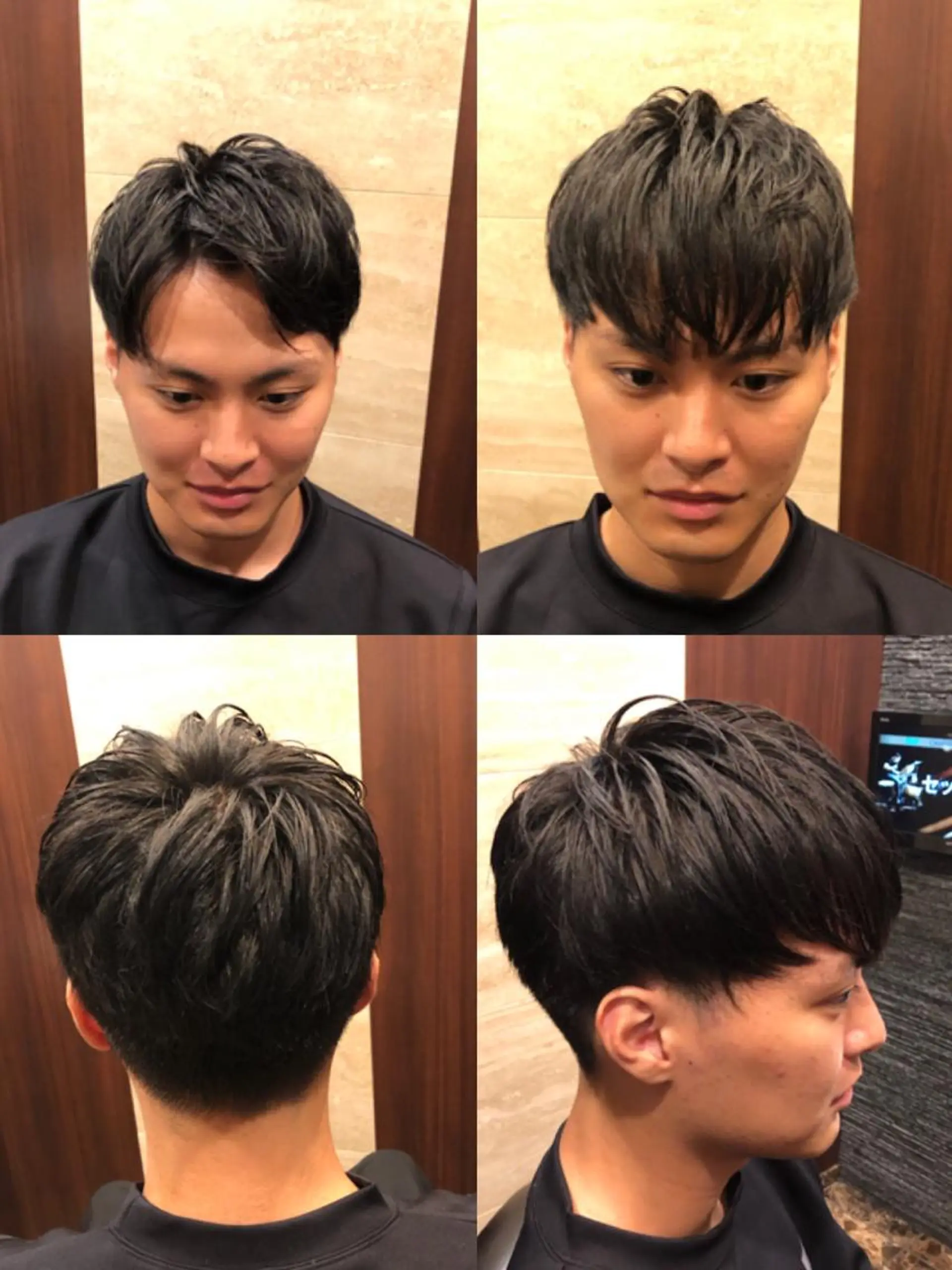 ミディアム メンズ カット指名No1漆原 聡のヘアスタイル