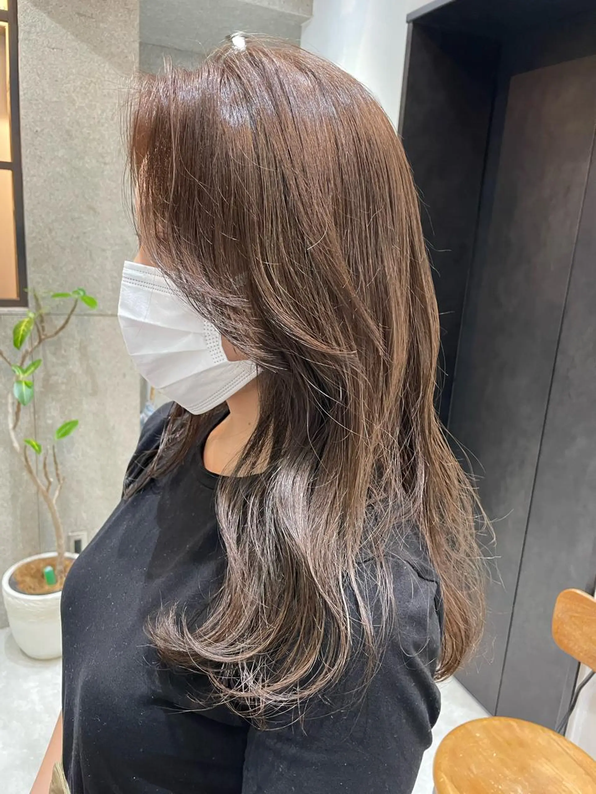 ロング カラー アディクシーカラー カット ヘアカラー トリートメント 🌿ニュアンスヘア 🌿福田沙也加のヘアスタイル