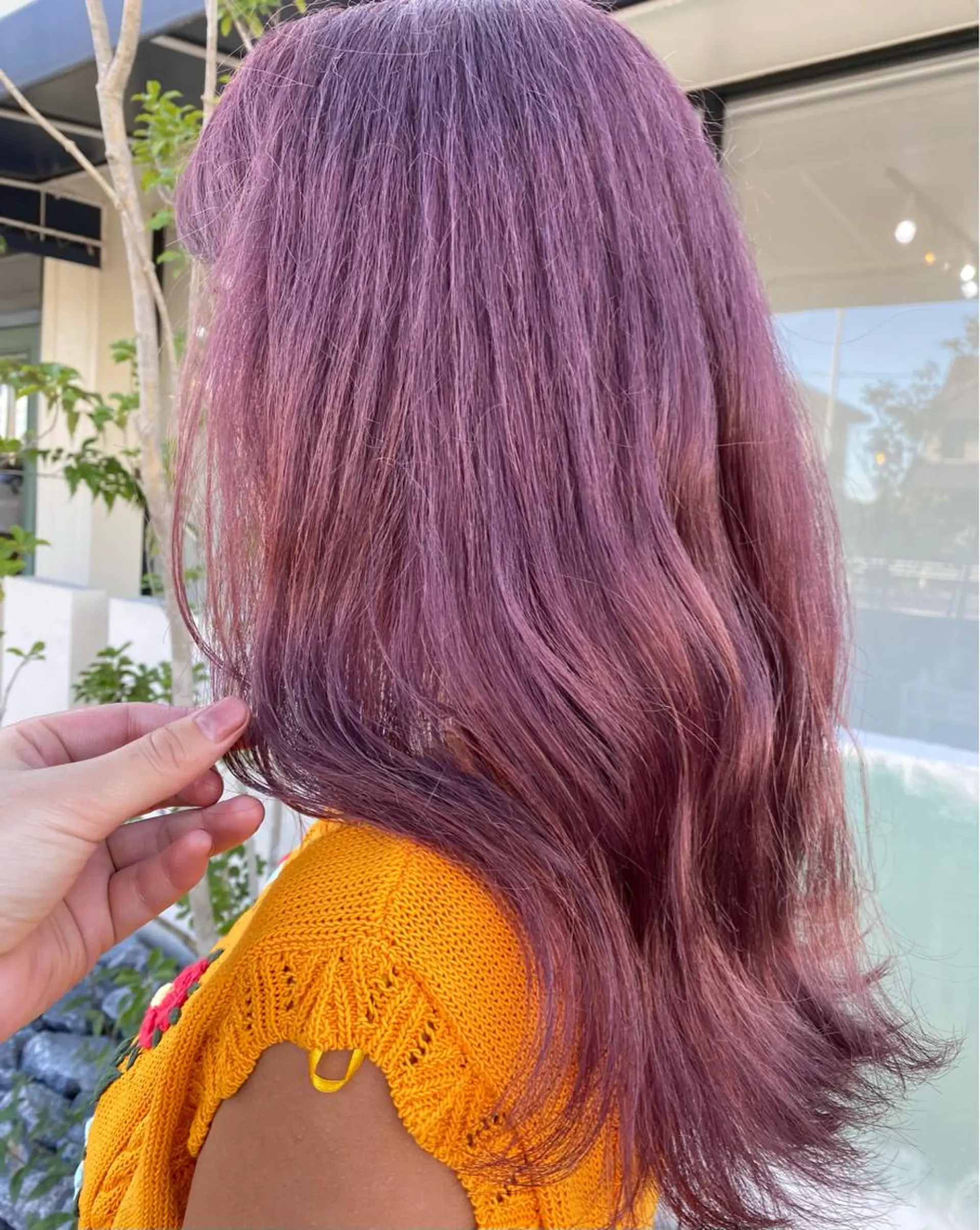 ロング カラー ピンクカラー Nicoru*所属・園田 綾佳のヘアスタイル