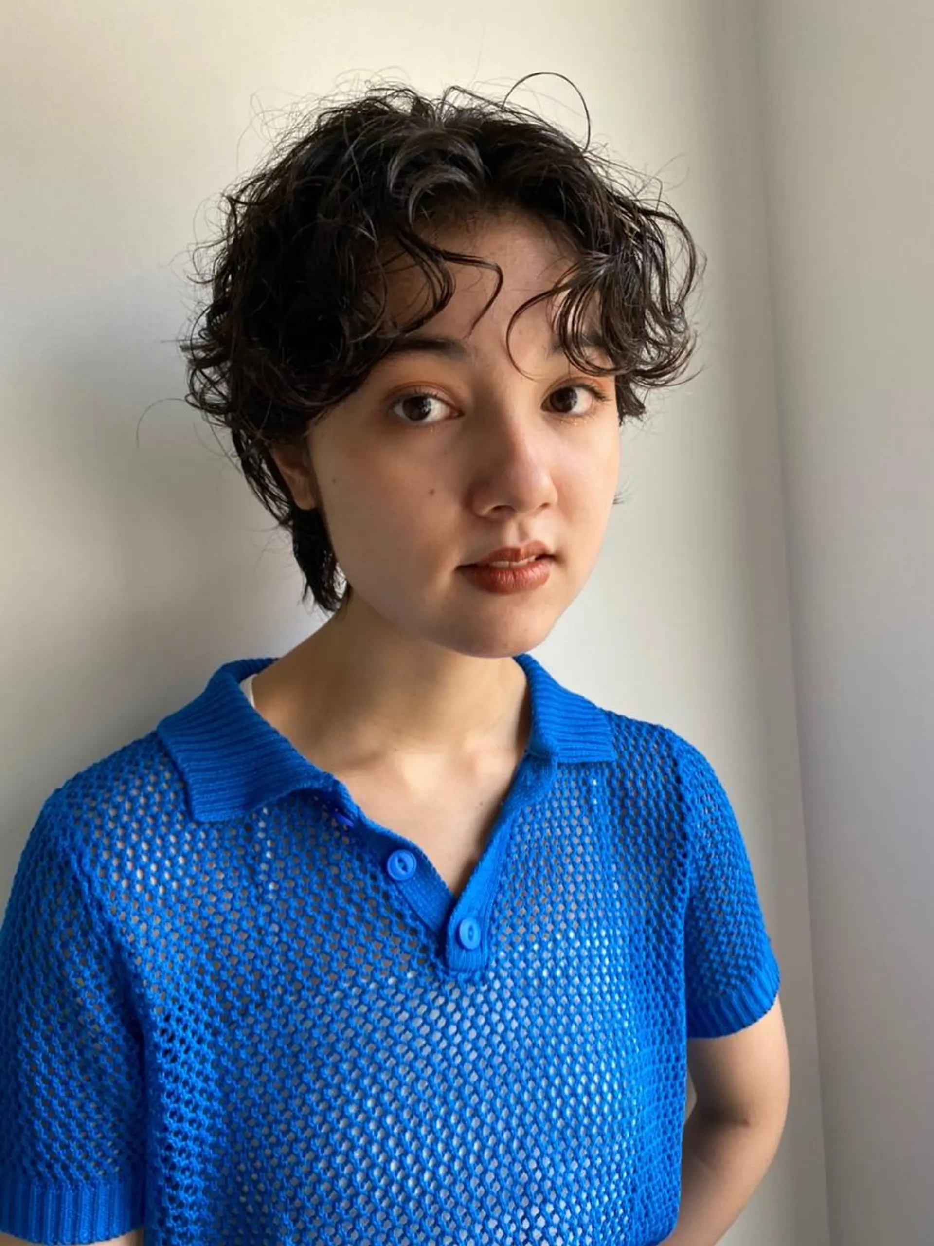 セミロング カラー パーマ ショートボブ セミロングパーマ アディクシーカラー ブリーチ ケアブリーチ ヘアカラー トリートメント CEINE OURのヘアスタイル