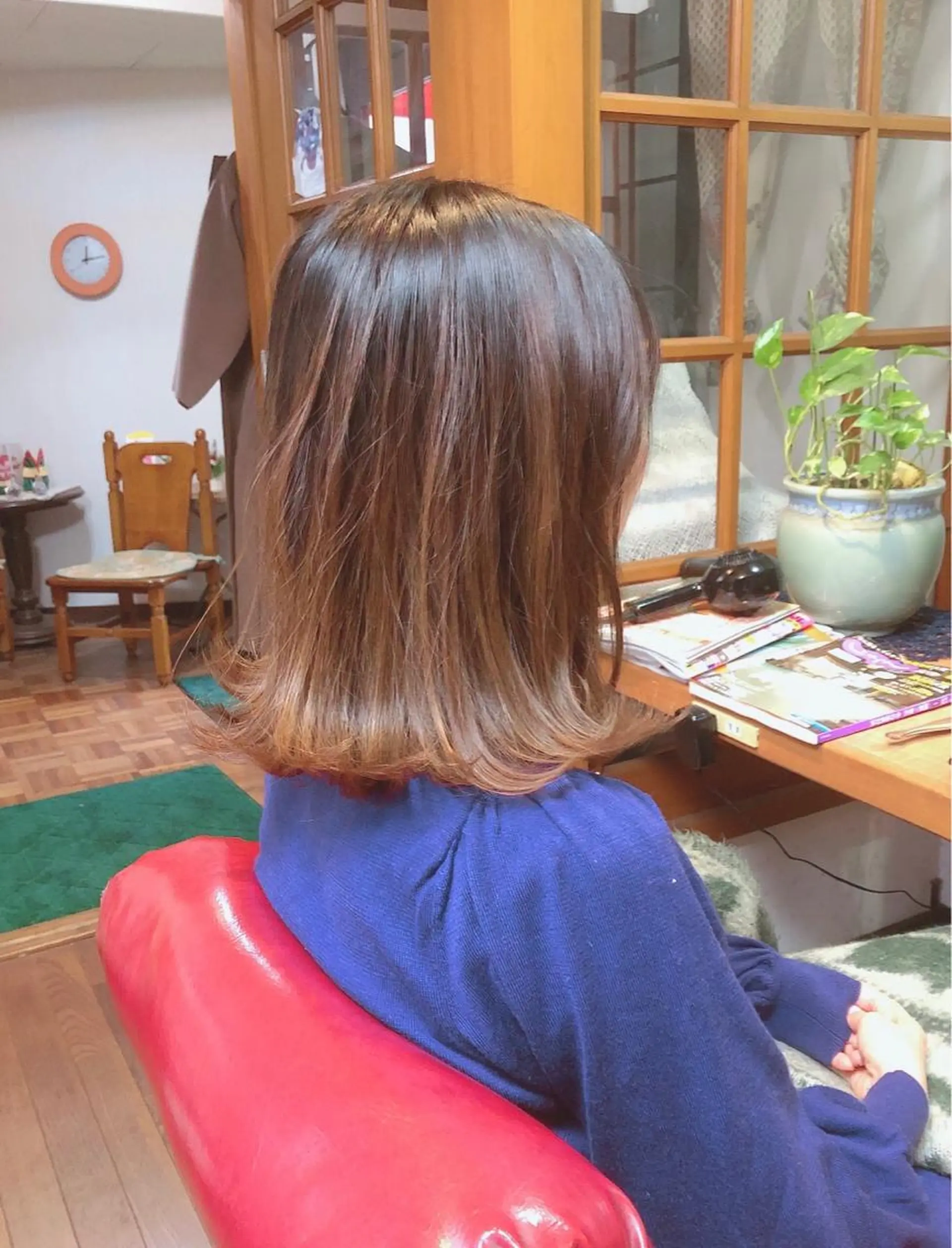 ショート 髪質改善 外ハネヘア ヘッドスパ 💎場所分かりづらい サユリ美容室💎のヘアスタイル