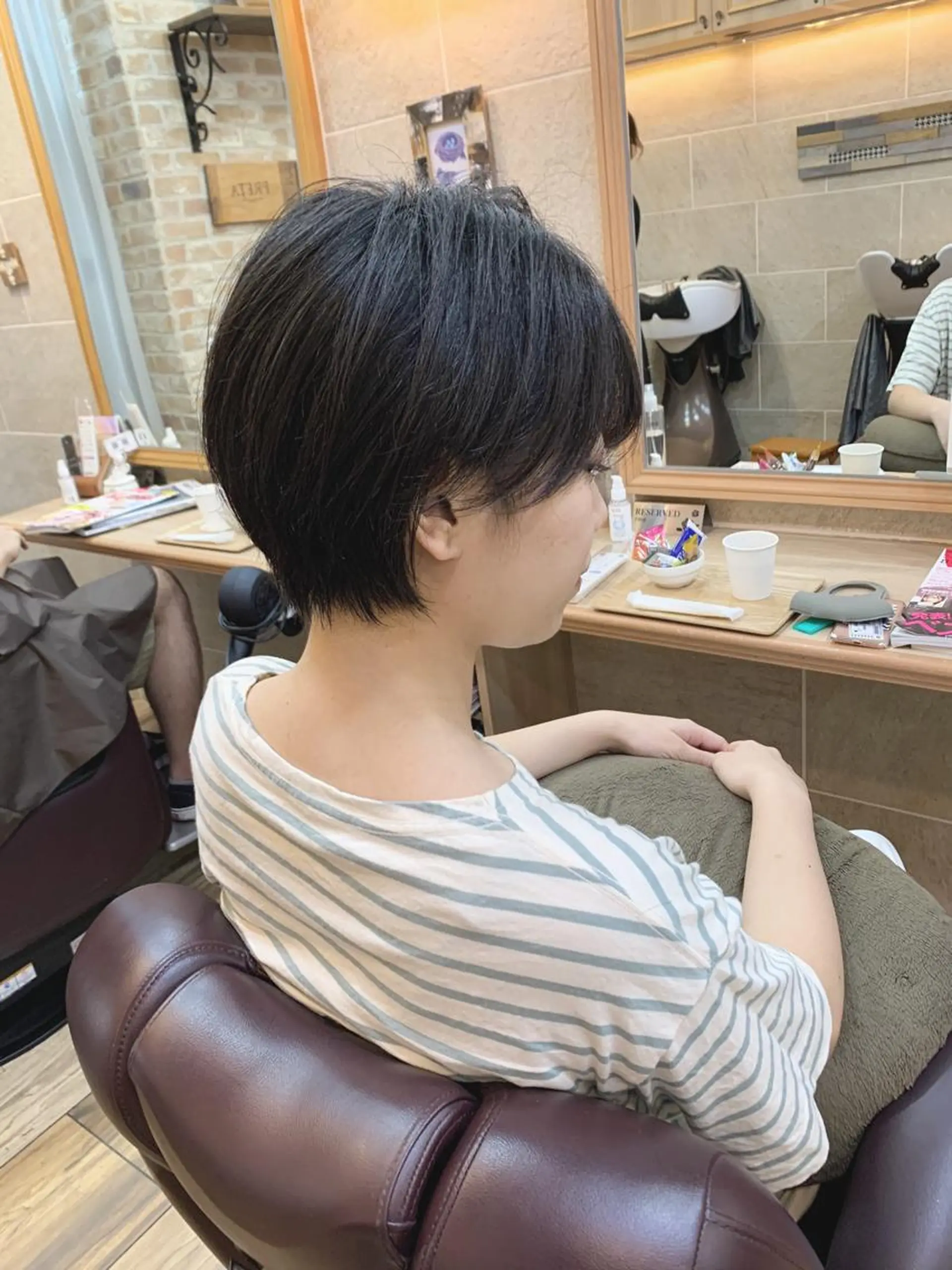 ショート ショートヘア カット ヘアカラー トリートメント 平尾 拓也のヘアスタイル