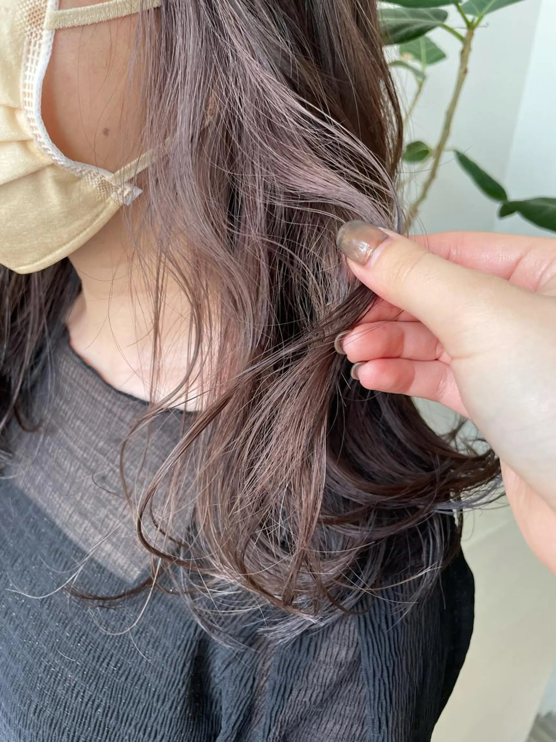 セミロング カラー ヘアカラー 【淡色color/ nail】maikoのネイルデザイン