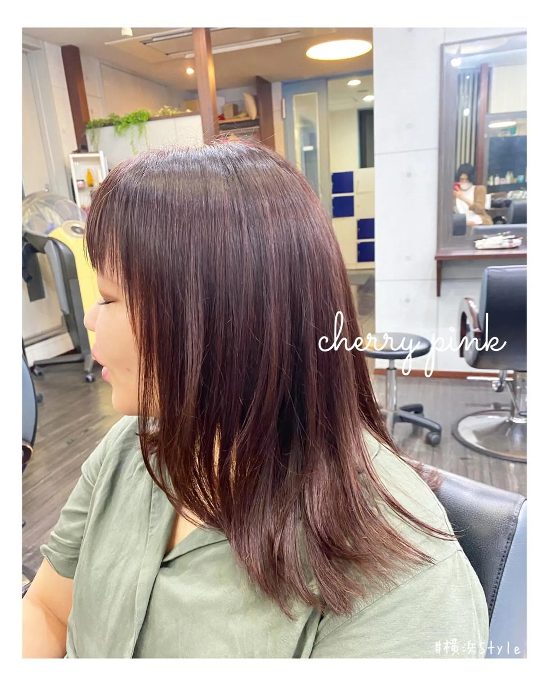 セミロング カラー ピンクカラー ヘアカラー トリートメント cocoru所属・＊横浜駅＊ 金子 誠也のヘアスタイル