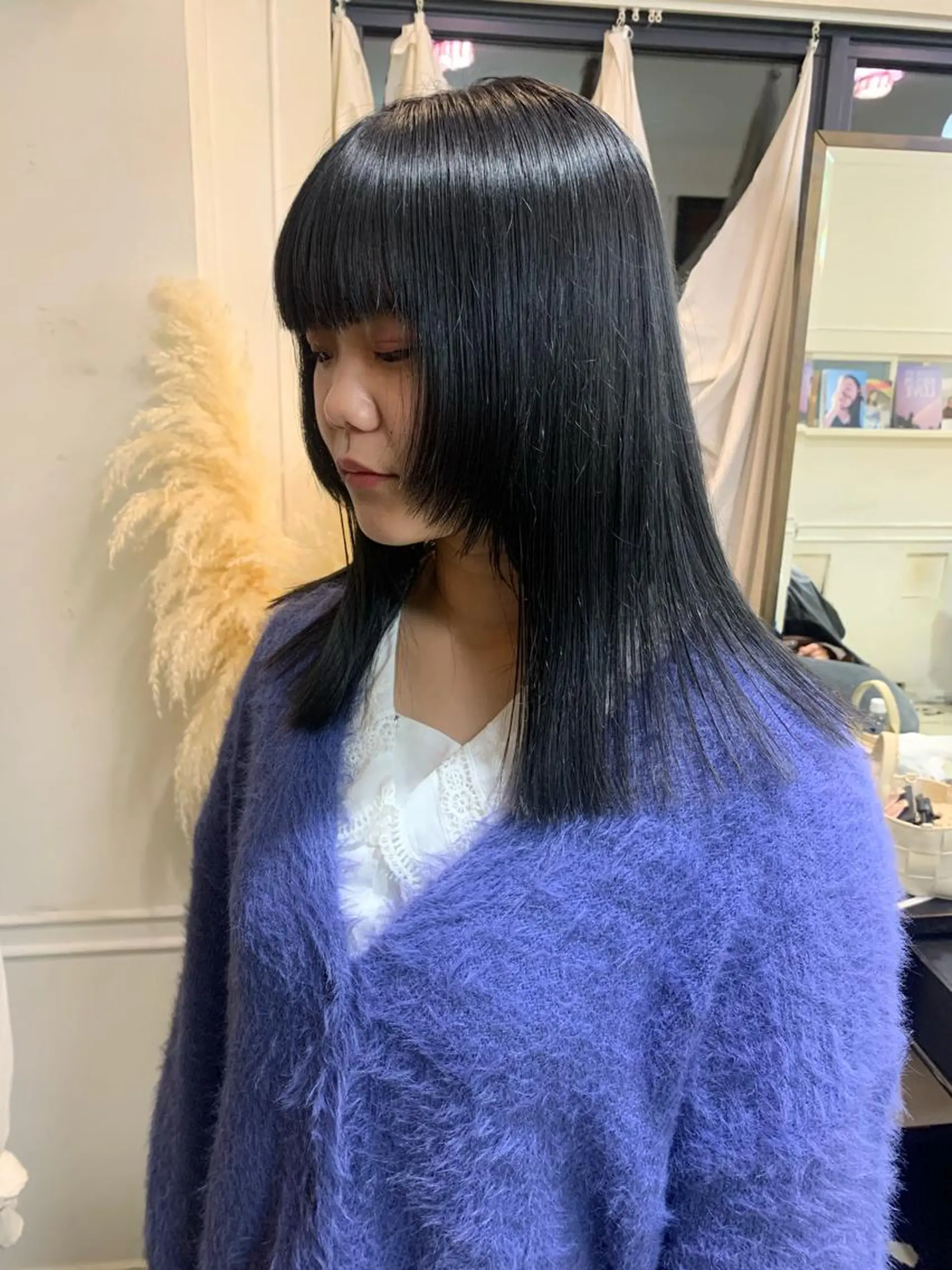 セミロング カラー ヘアカラー トリートメント 早川 豪のヘアスタイル