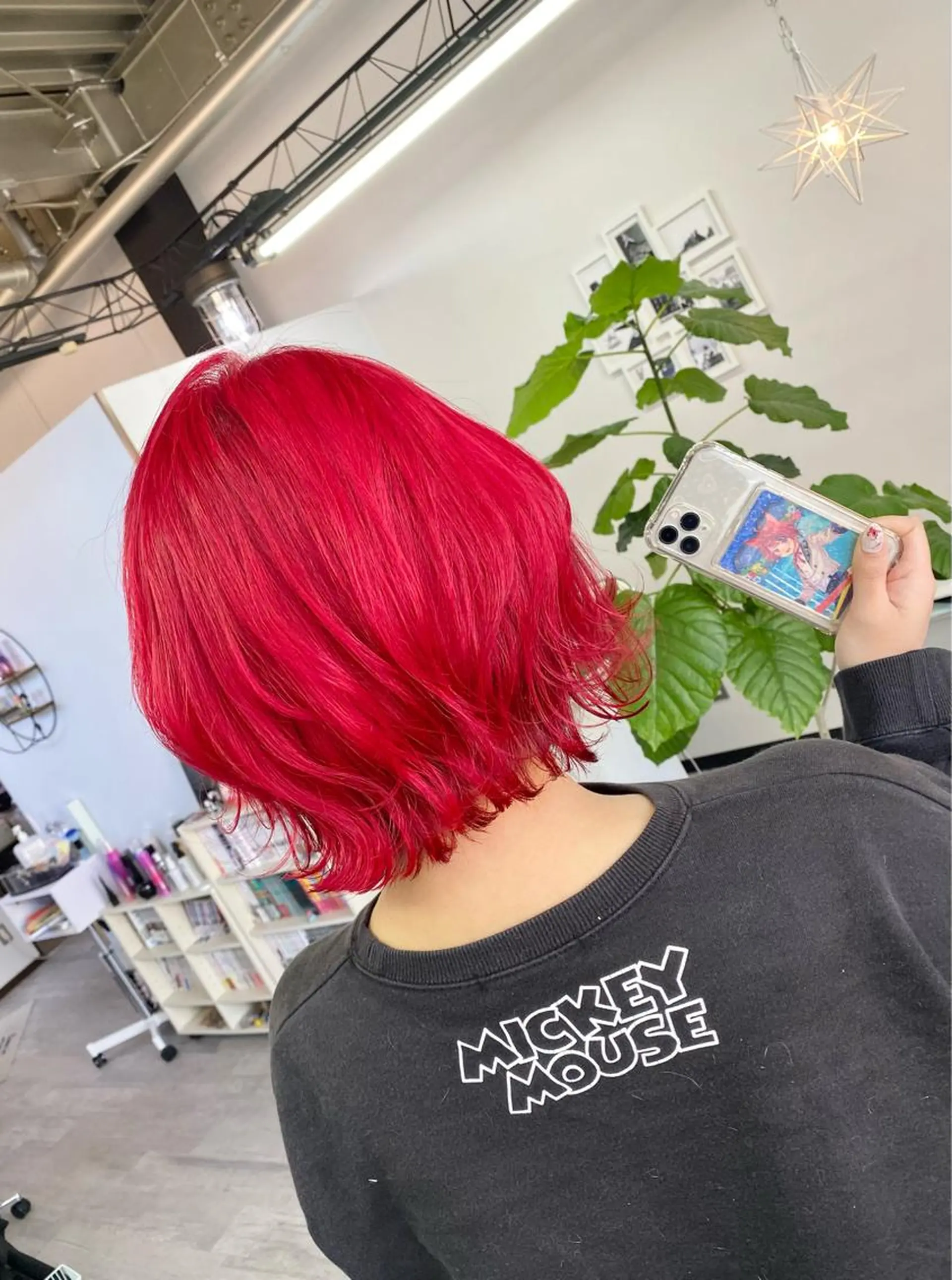 ミディアム カラー ヘアカラー トリートメント 名畑 裕貴のヘアスタイル