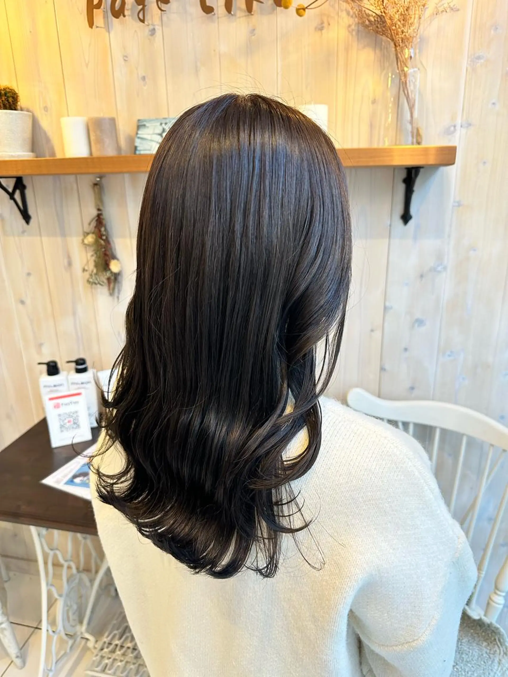 セミロング カラー グレージュ パープルカラー パープルグレージュ カット ヘアカラー トリートメント アニメオタク美容師✂ miharuのヘアスタイル