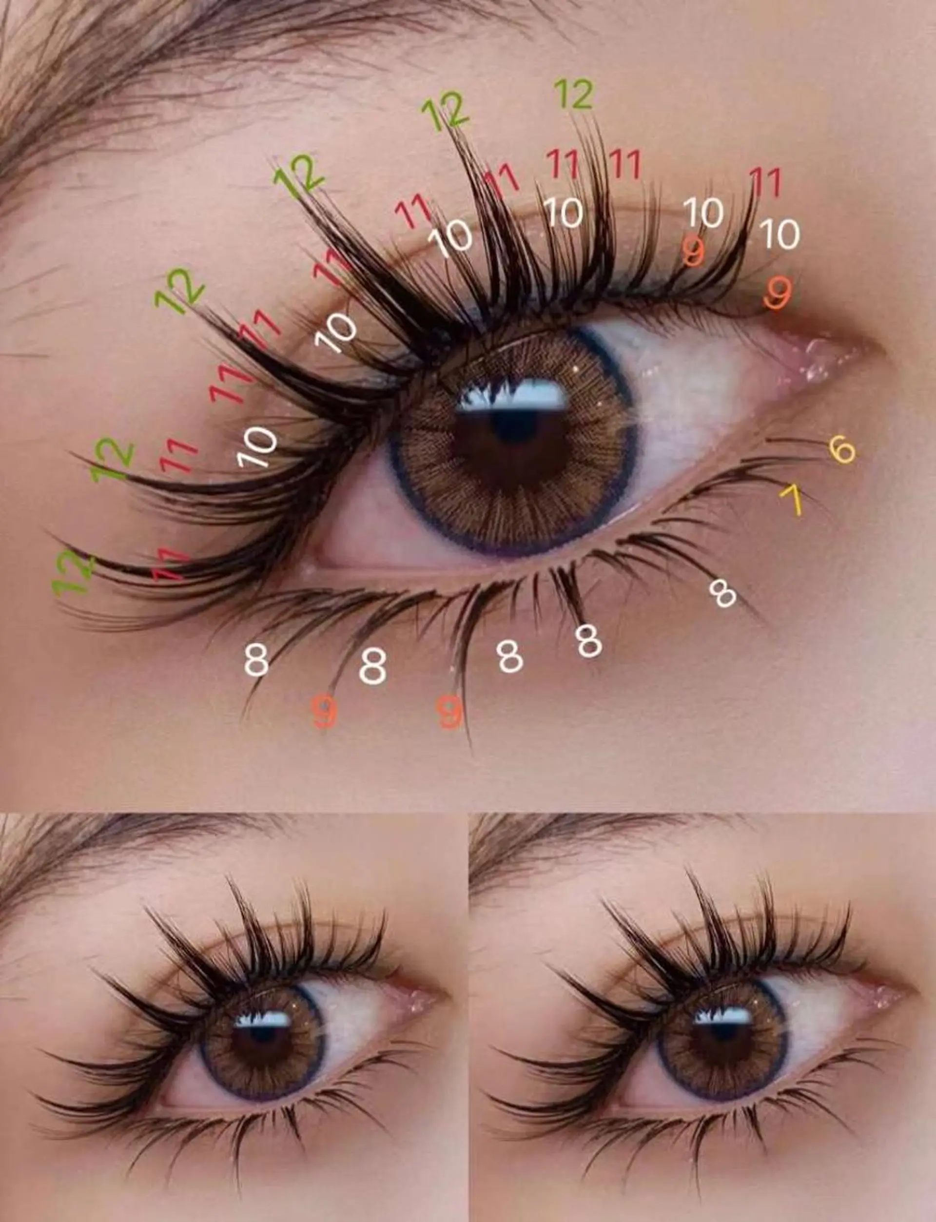 マツエク・マツパ ケラチンラッシュリフト 付け放題 カラーマツエク フラットラッシュ パリジェンヌラッシュリフト AB マツエクネイルサロンのマツエク・マツパデザイン