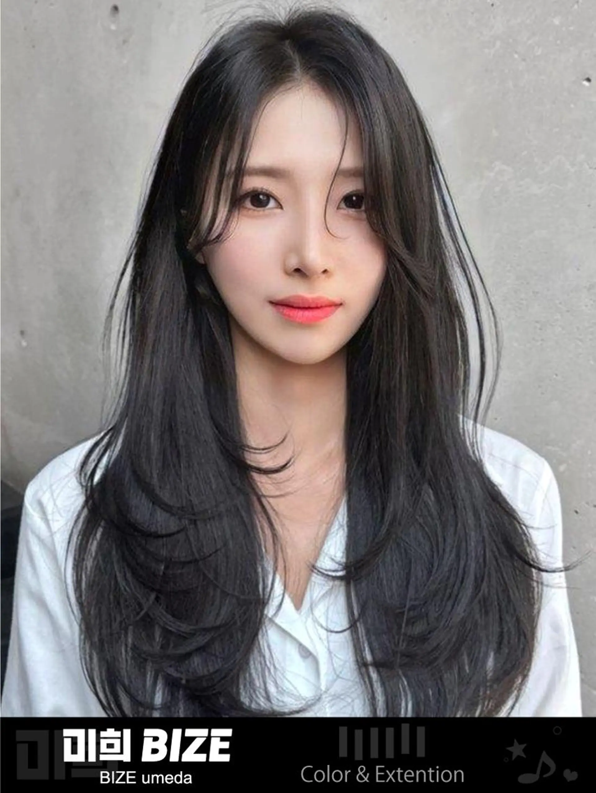 ロング 韓国特化🇰🇷 エクステのヘアスタイル