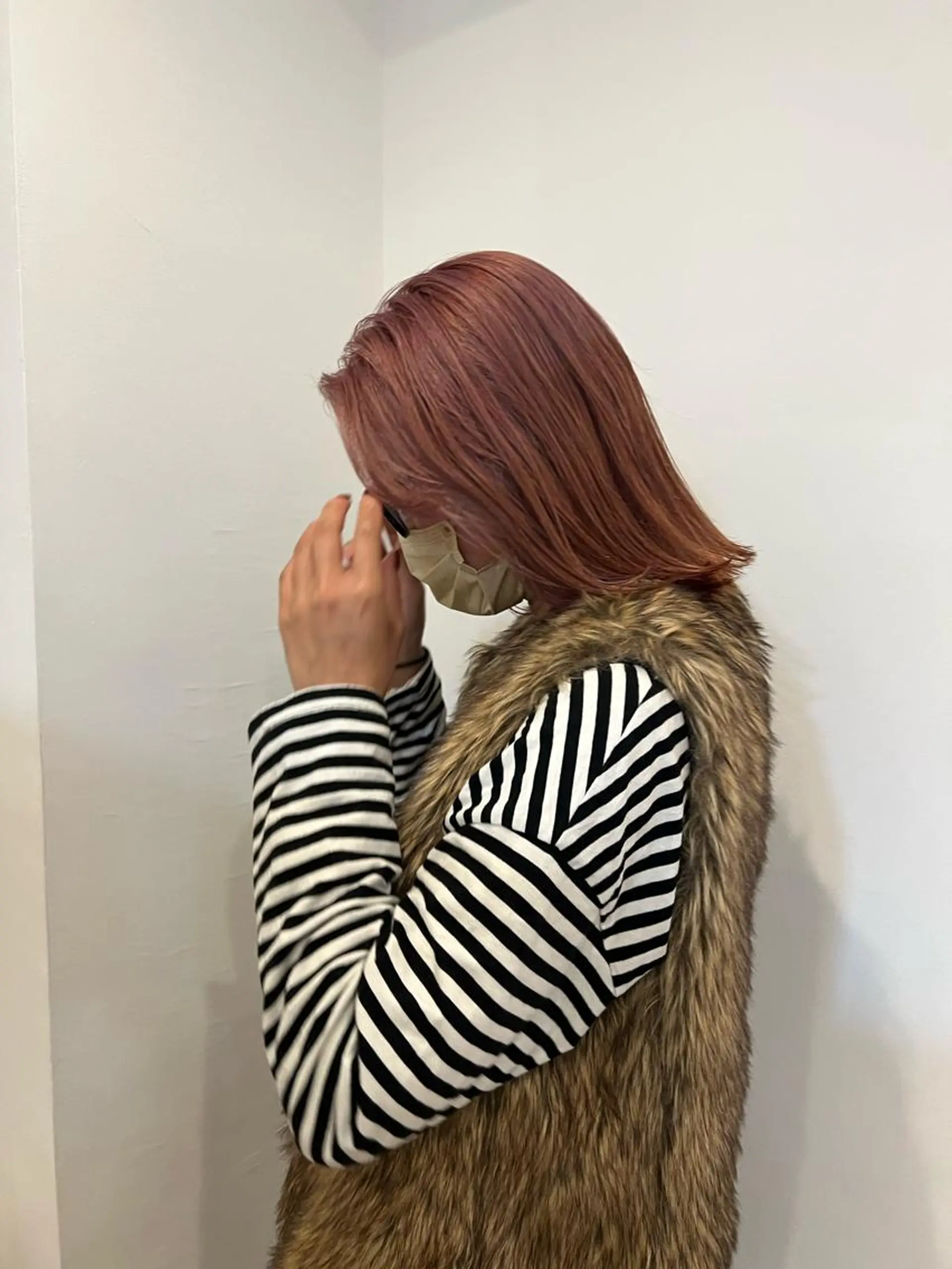 ミディアム カラー kakeru レイヤーボブパーマのヘアスタイル