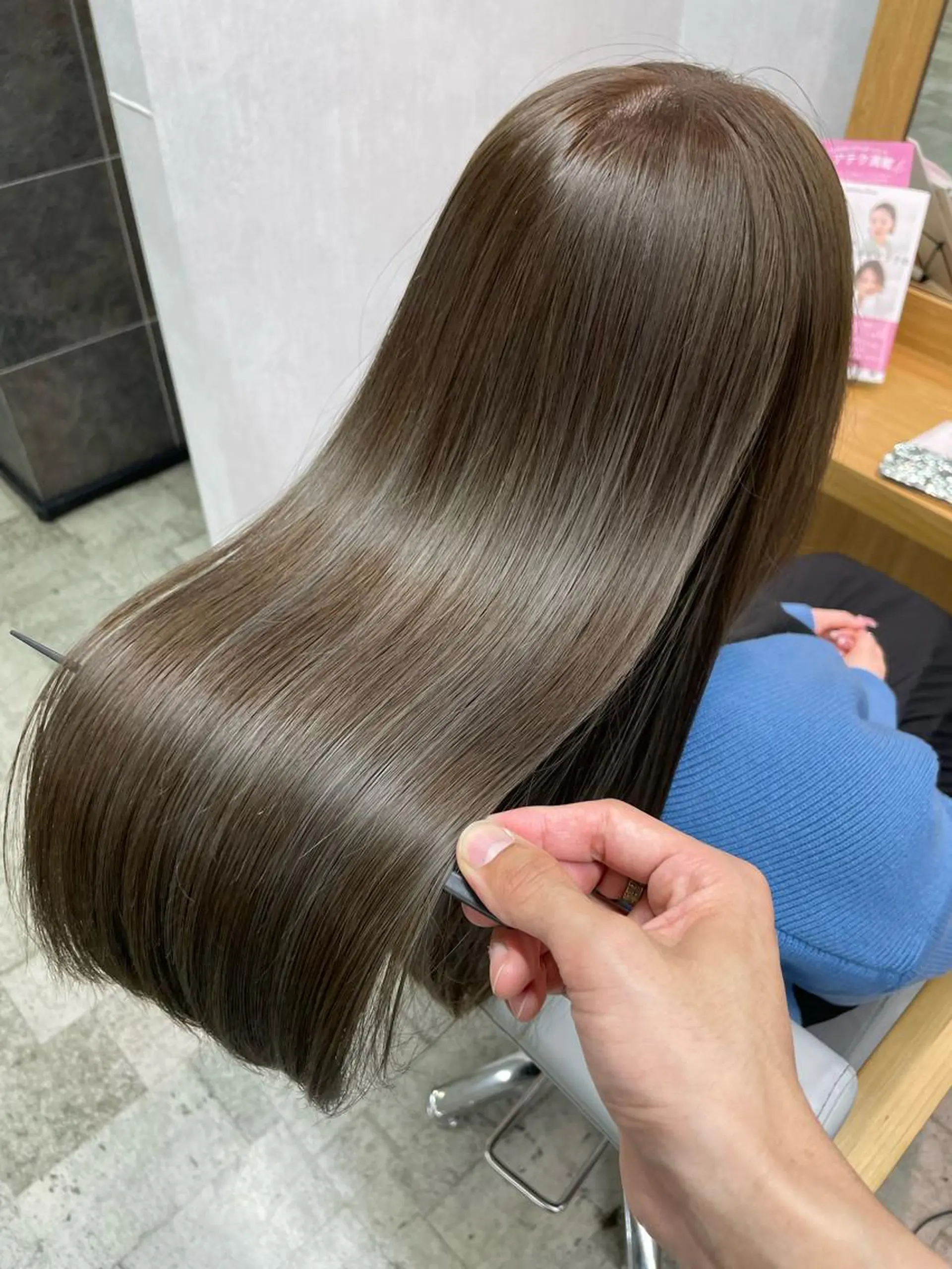 ロング カラー パーマ youres hair はなれ店所属・最高峰🌈髪質改善 縮毛矯正💖後藤のヘアスタイル