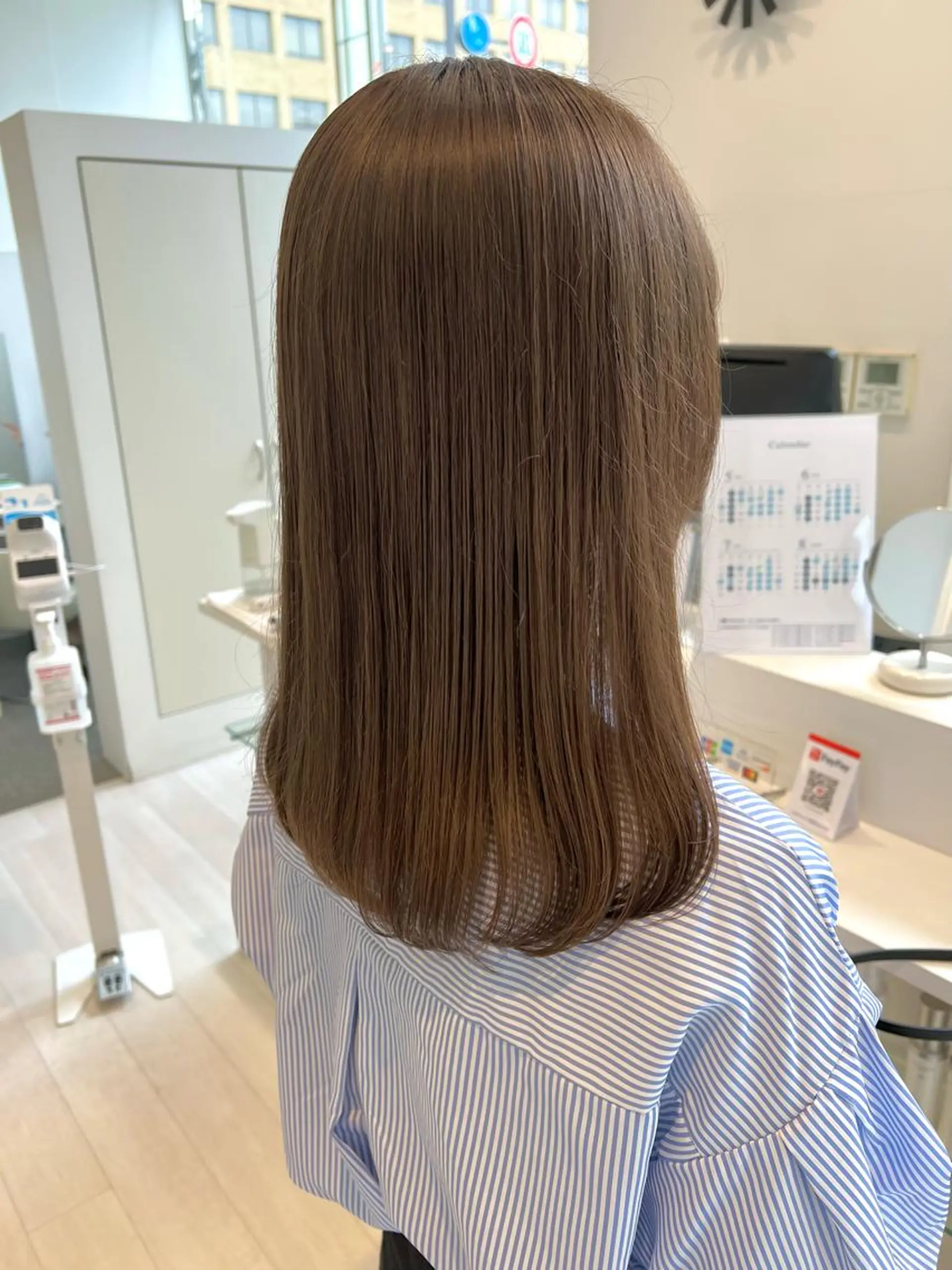 セミロング ParveMix 佐々木梨紗🤍のヘアスタイル