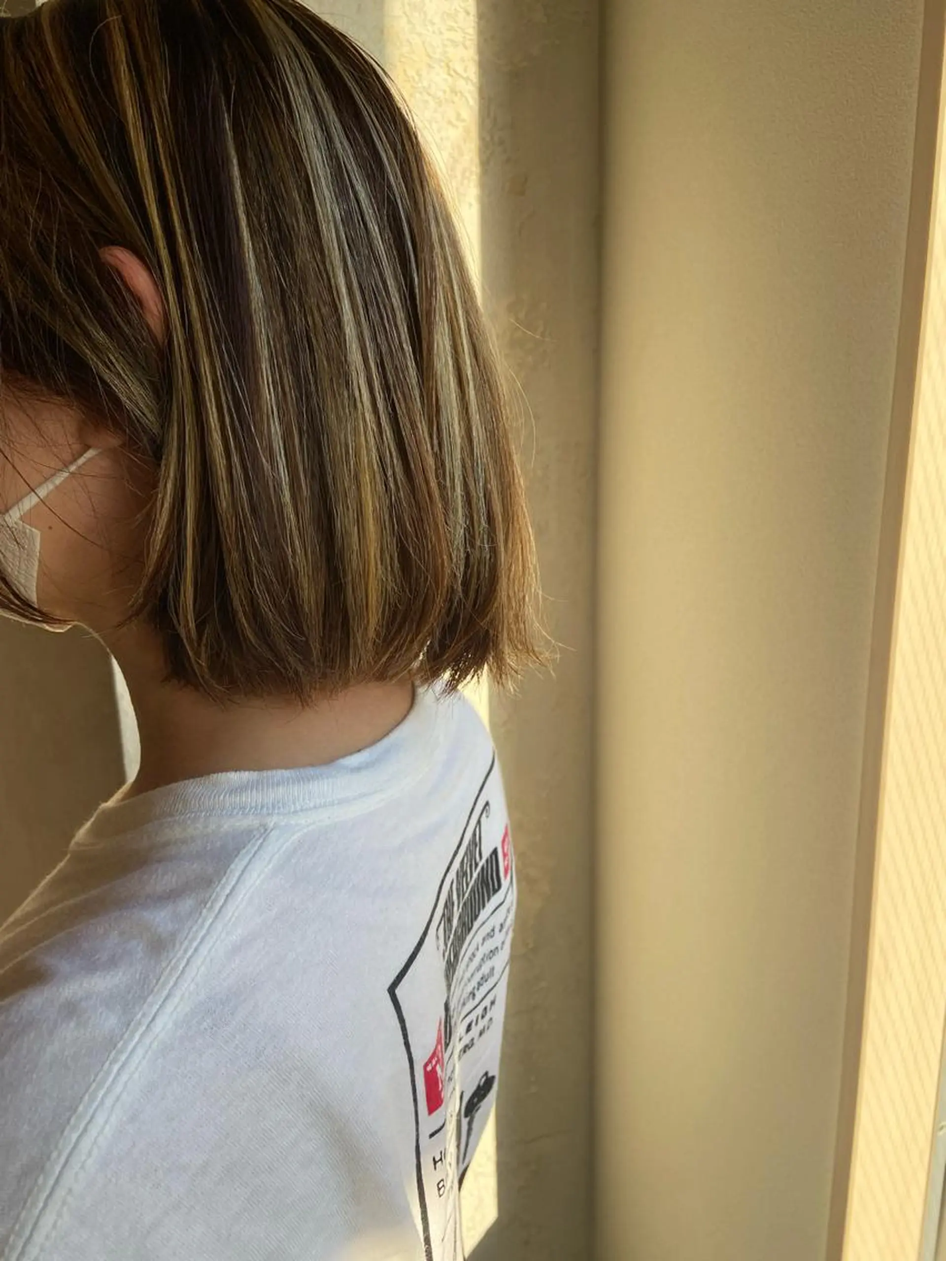 ミディアム カラー 切りっぱなしボブ ボブ 外国人風カラー eddie所属・高岡 秀和のその他イメージ