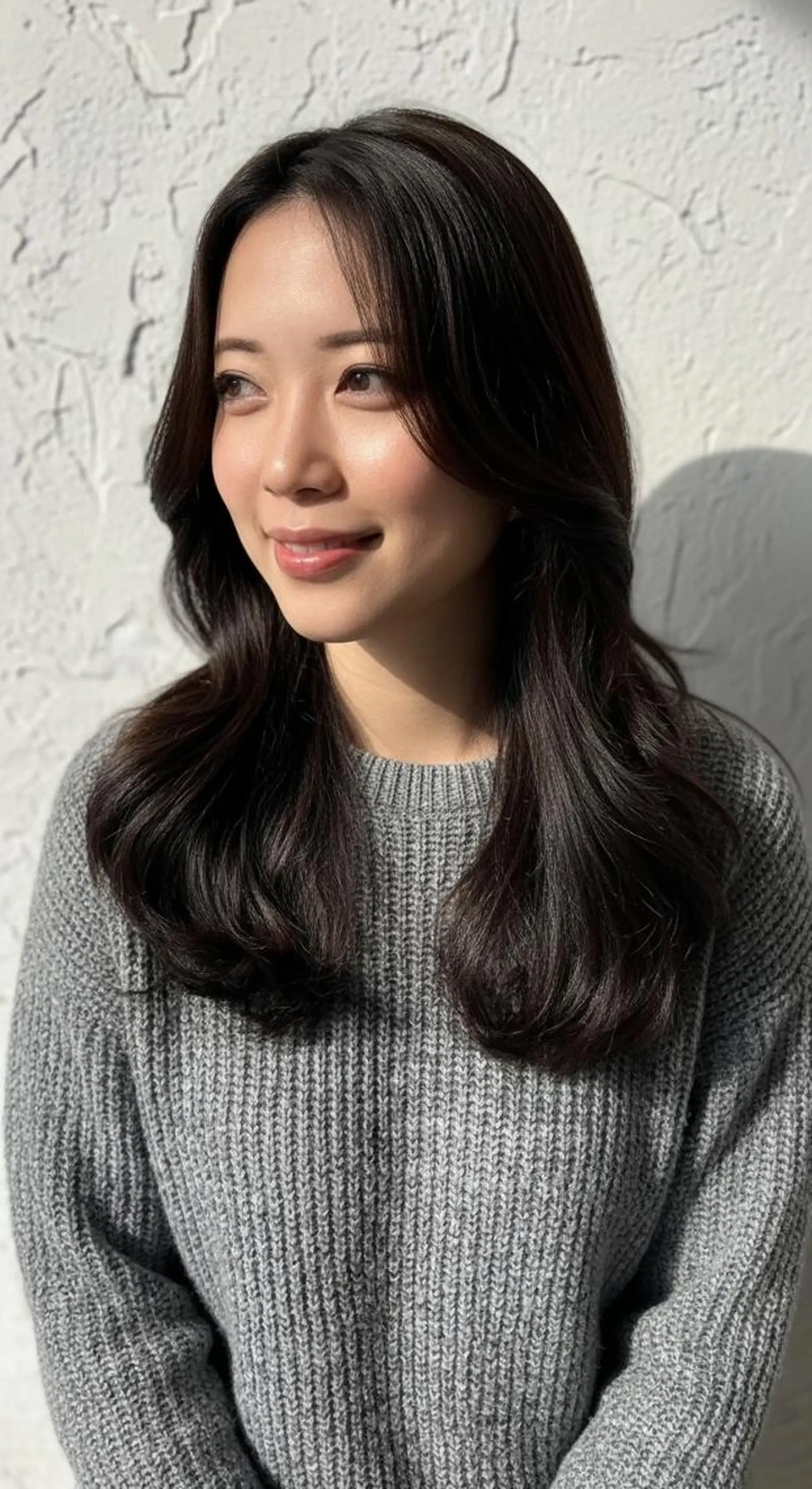 ロング カット ヘアカラー トリートメント 酸性縮毛矯正/髪質 改善/Lecielのヘアスタイル