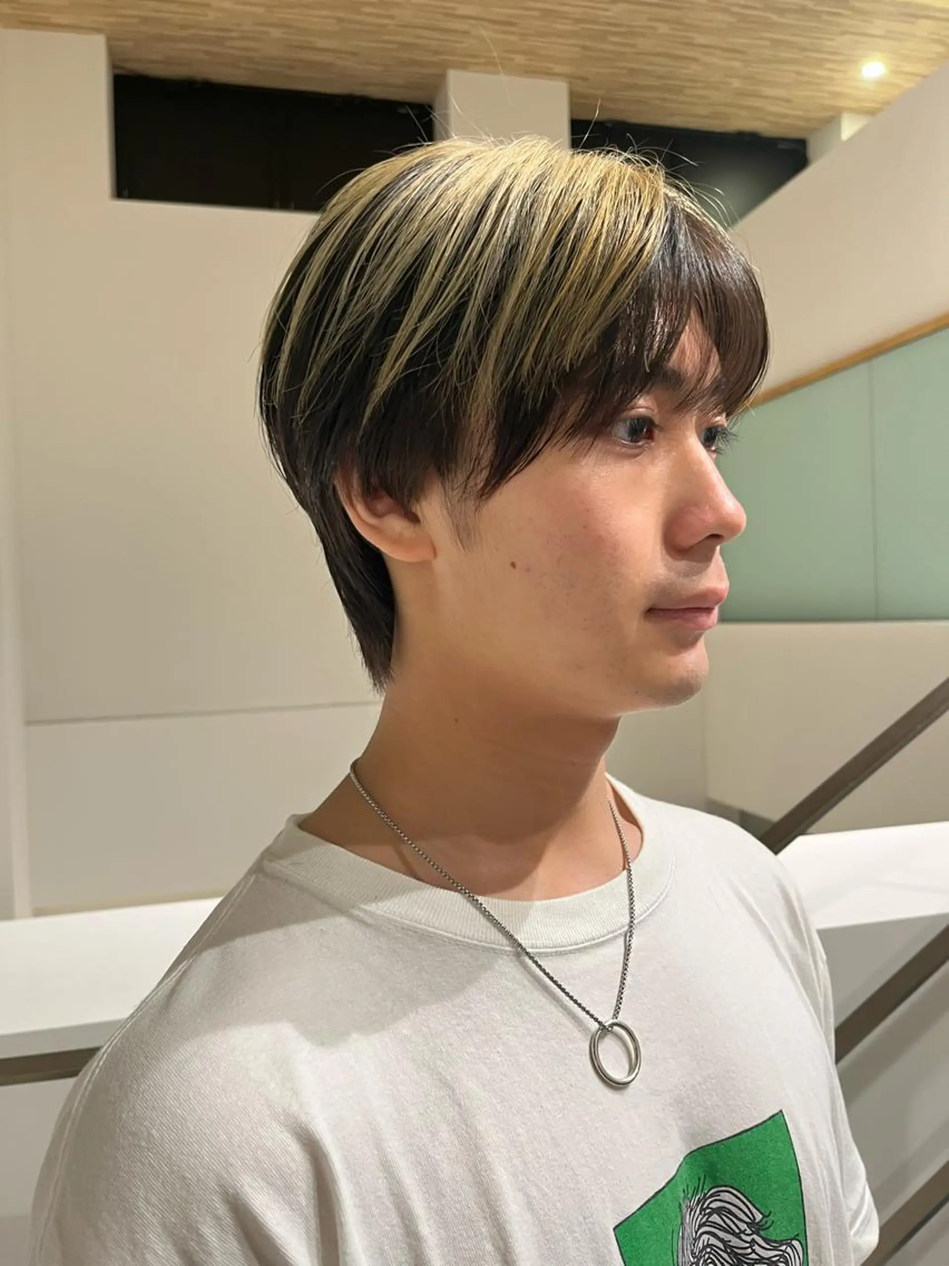 ショート カラー メンズ カット ヘアカラー 店舗移動します ご連絡くださいESAのヘアスタイル