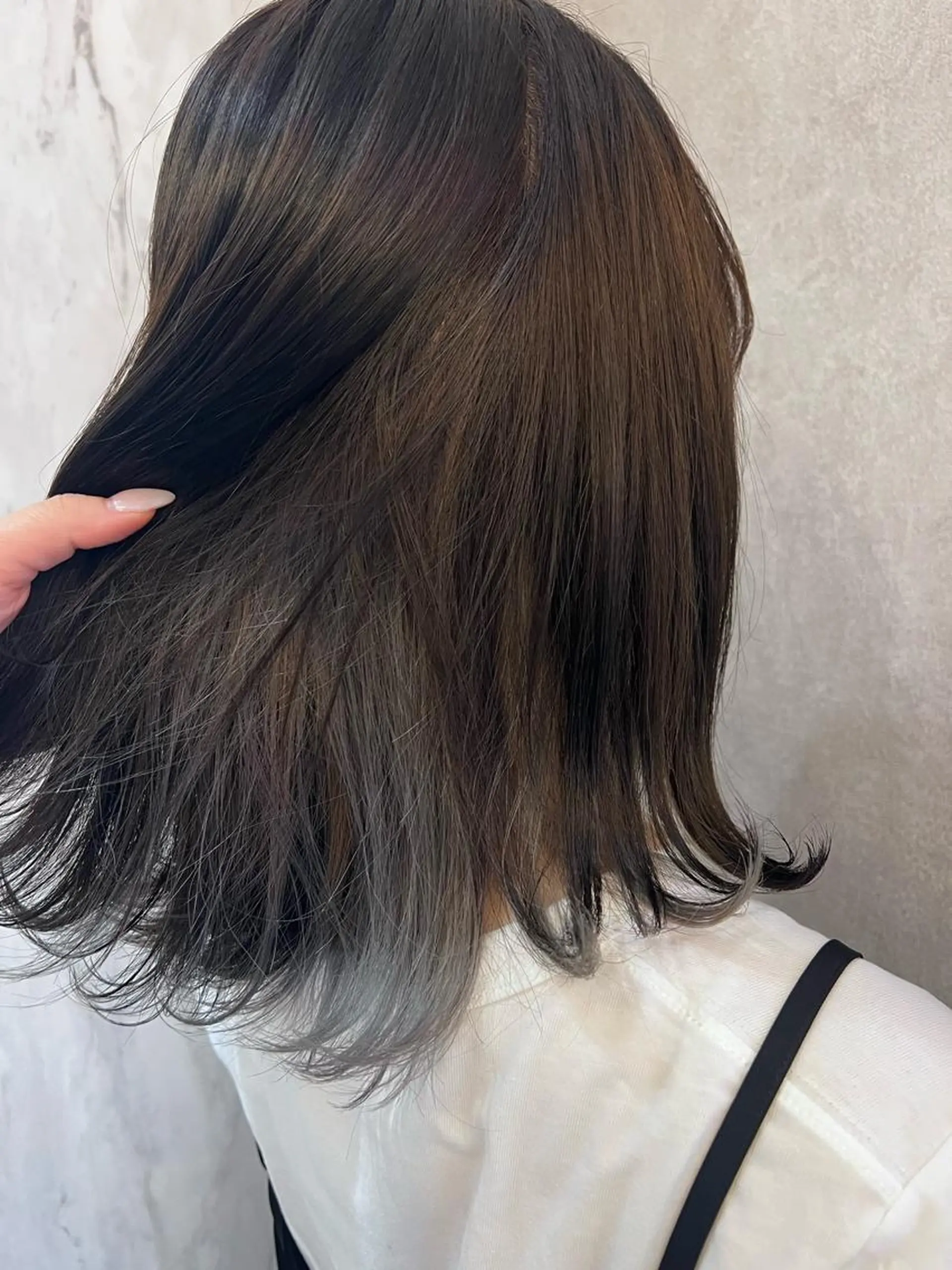 ミディアム ヘアカラー トリートメント 🎀しゅな/韓国 レイヤー/透明感♡のヘアスタイル