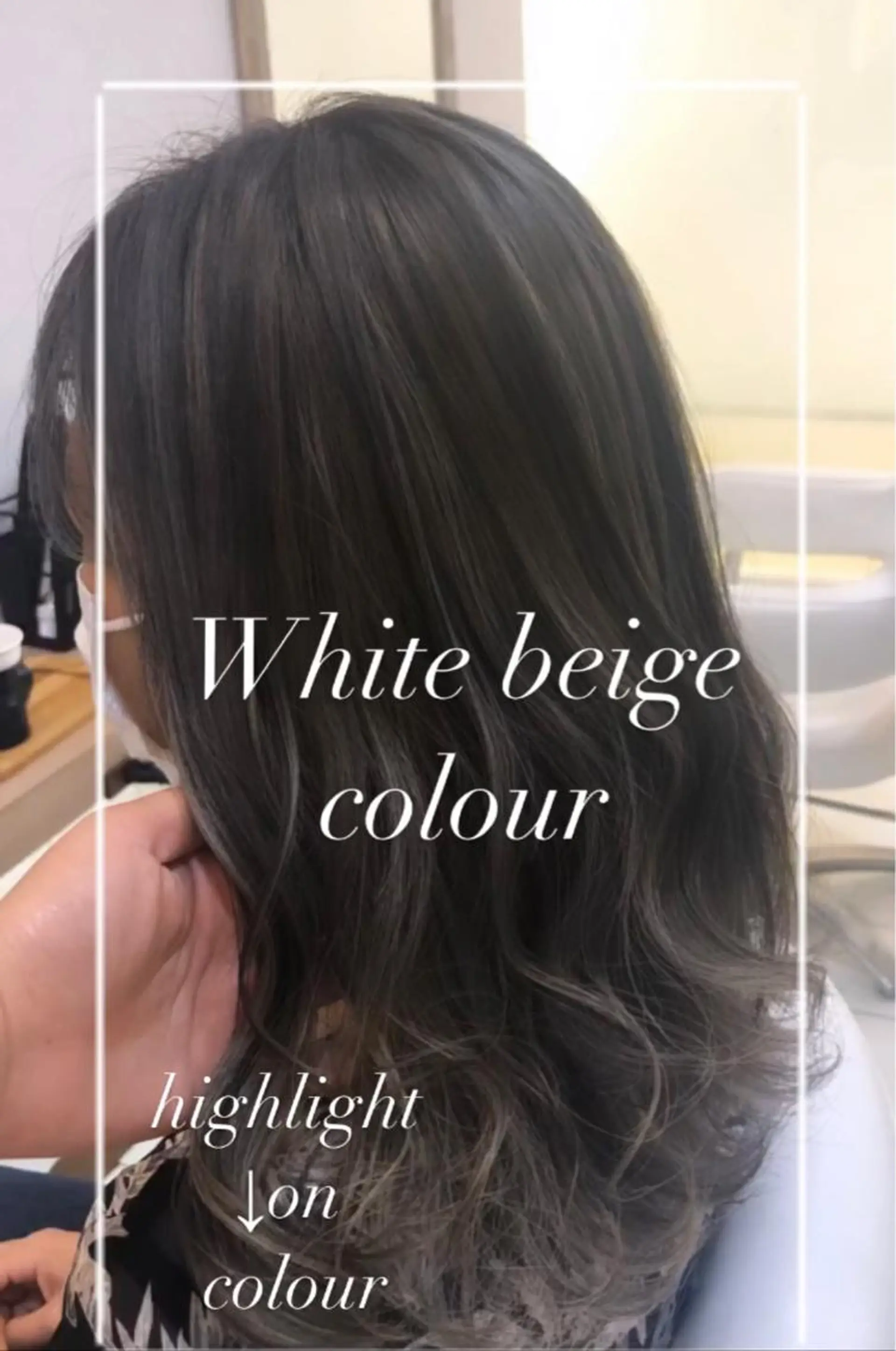 カラー ベージュカラー ハイライトカラー ホワイトベージュ 外国人風カラー ヘアカラー トリートメント 艶質改善/縮毛矯正 ササキナツミのヘアスタイル