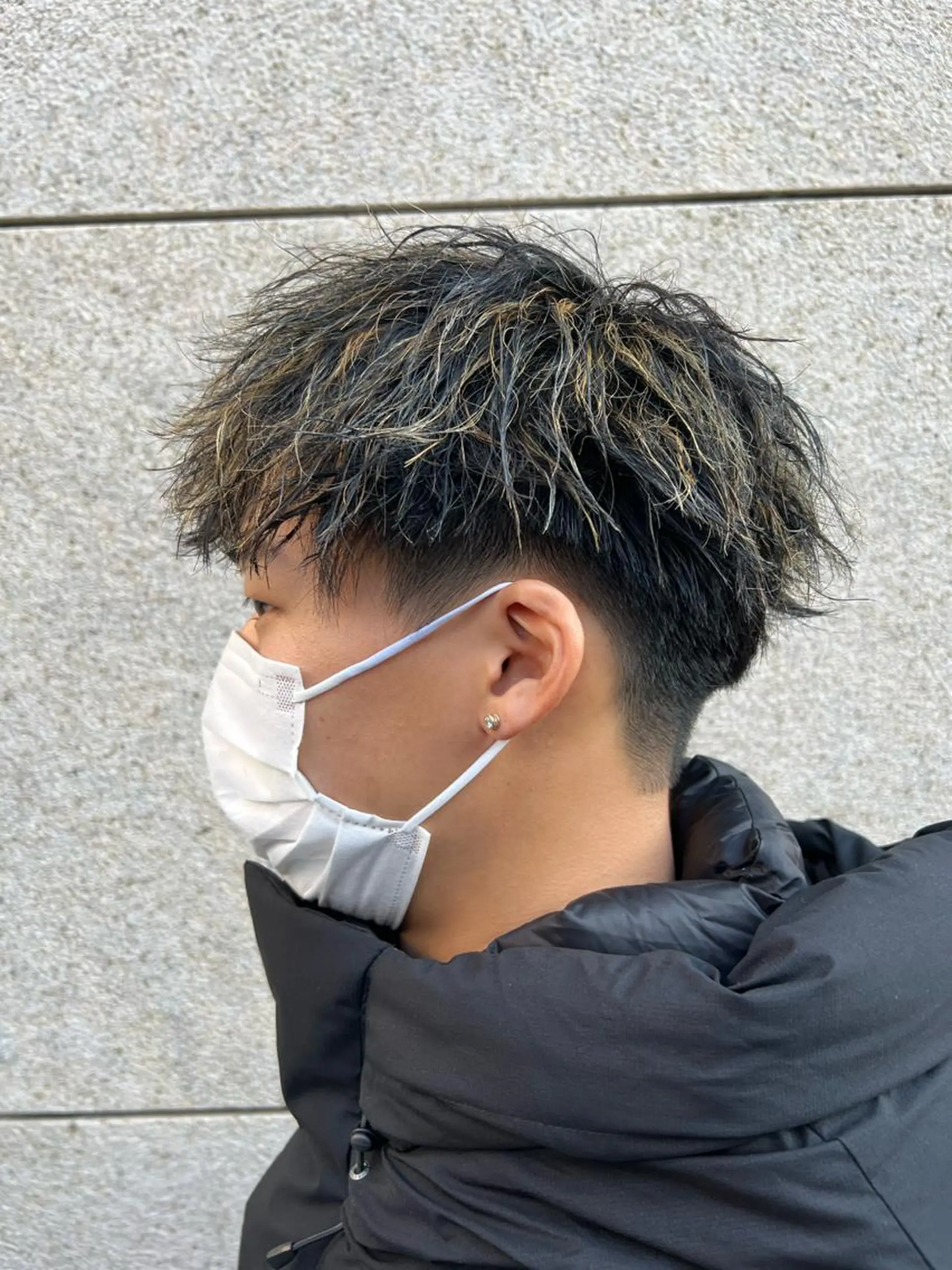 パーマ メンズ 糟谷 慈英のヘアスタイル