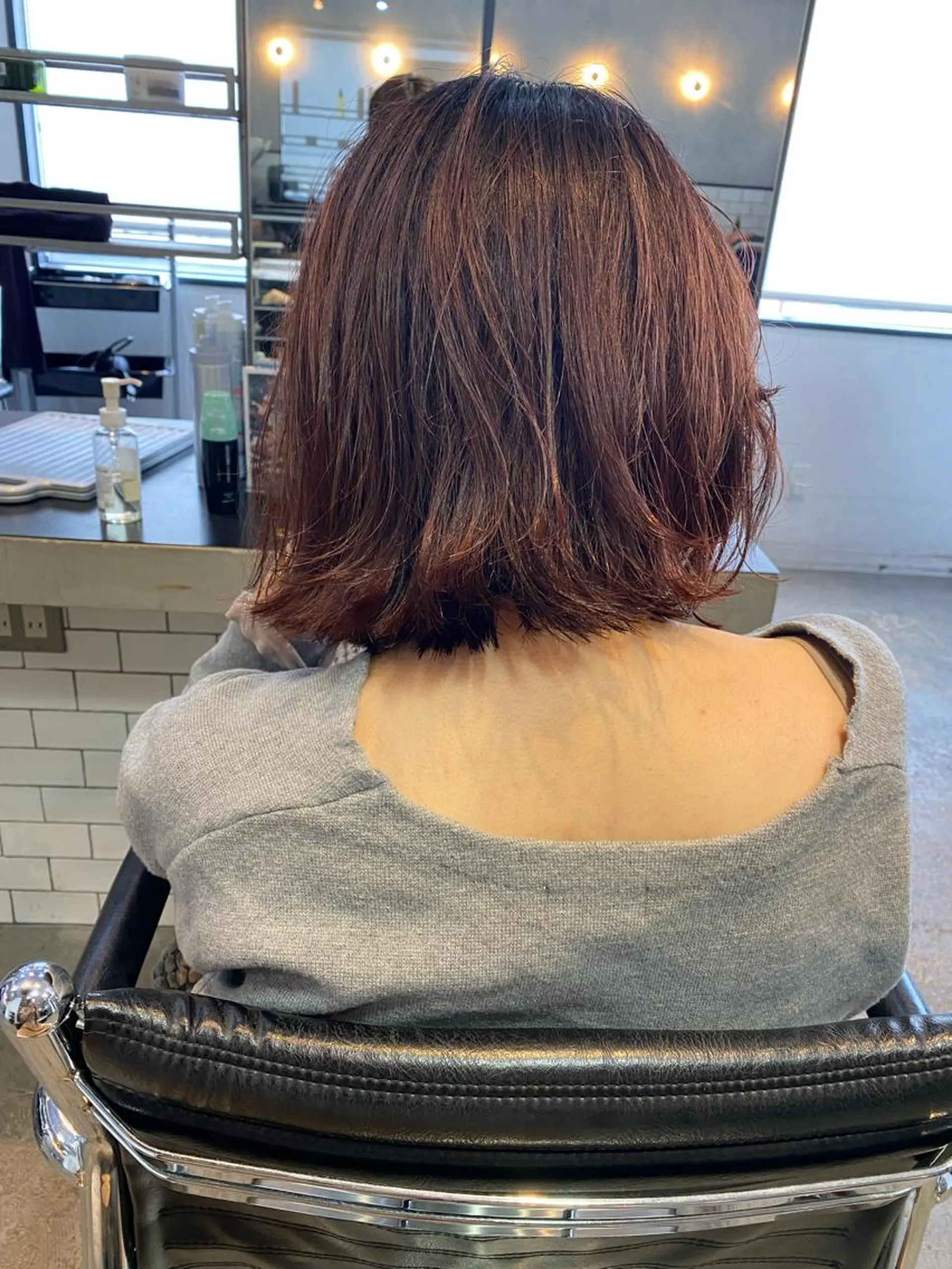 ショート カラー ヘアアレンジ ラベンダーカラー stylist/蛯谷 珠里のヘアスタイル