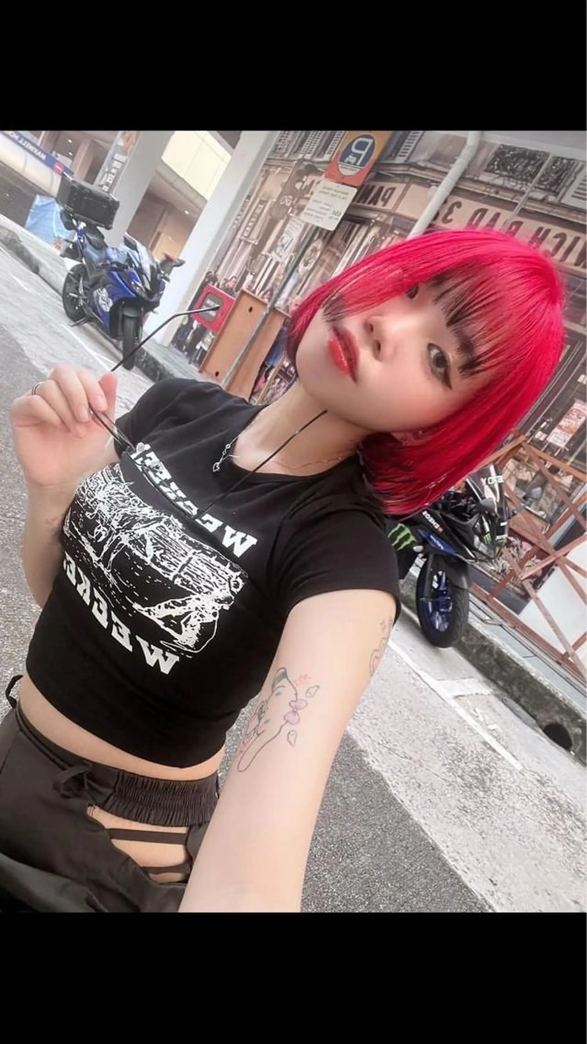 ショート カラー 黒髪 レッドカラー ainico.所属・髪質改善　艶髪✨ Teppeiのヘアスタイル