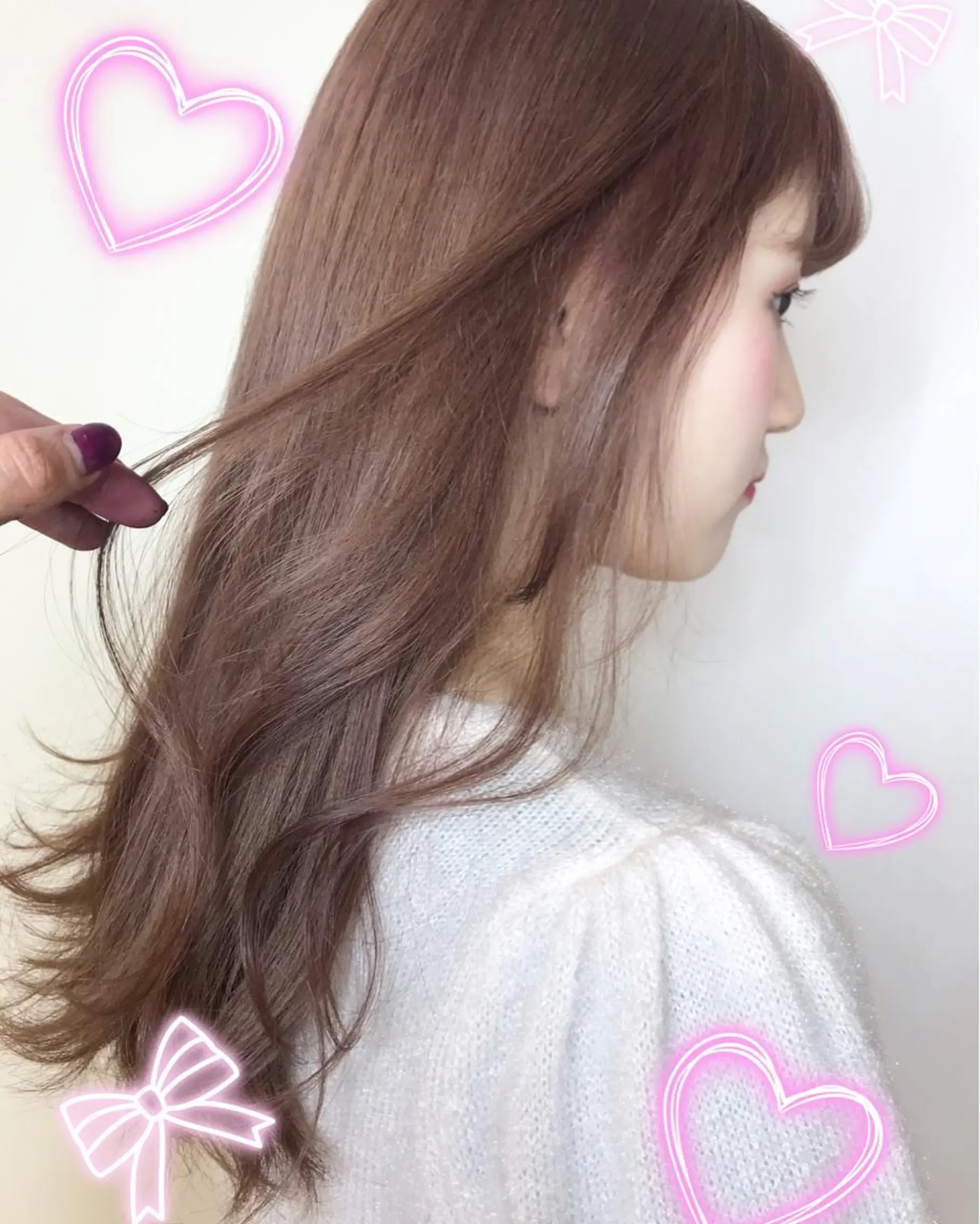 カラー ベージュカラー ミルクティーベージュ EMANON新宿東口所属・新宿駅近♡ ♡個室♡三都季🌜のヘアスタイル
