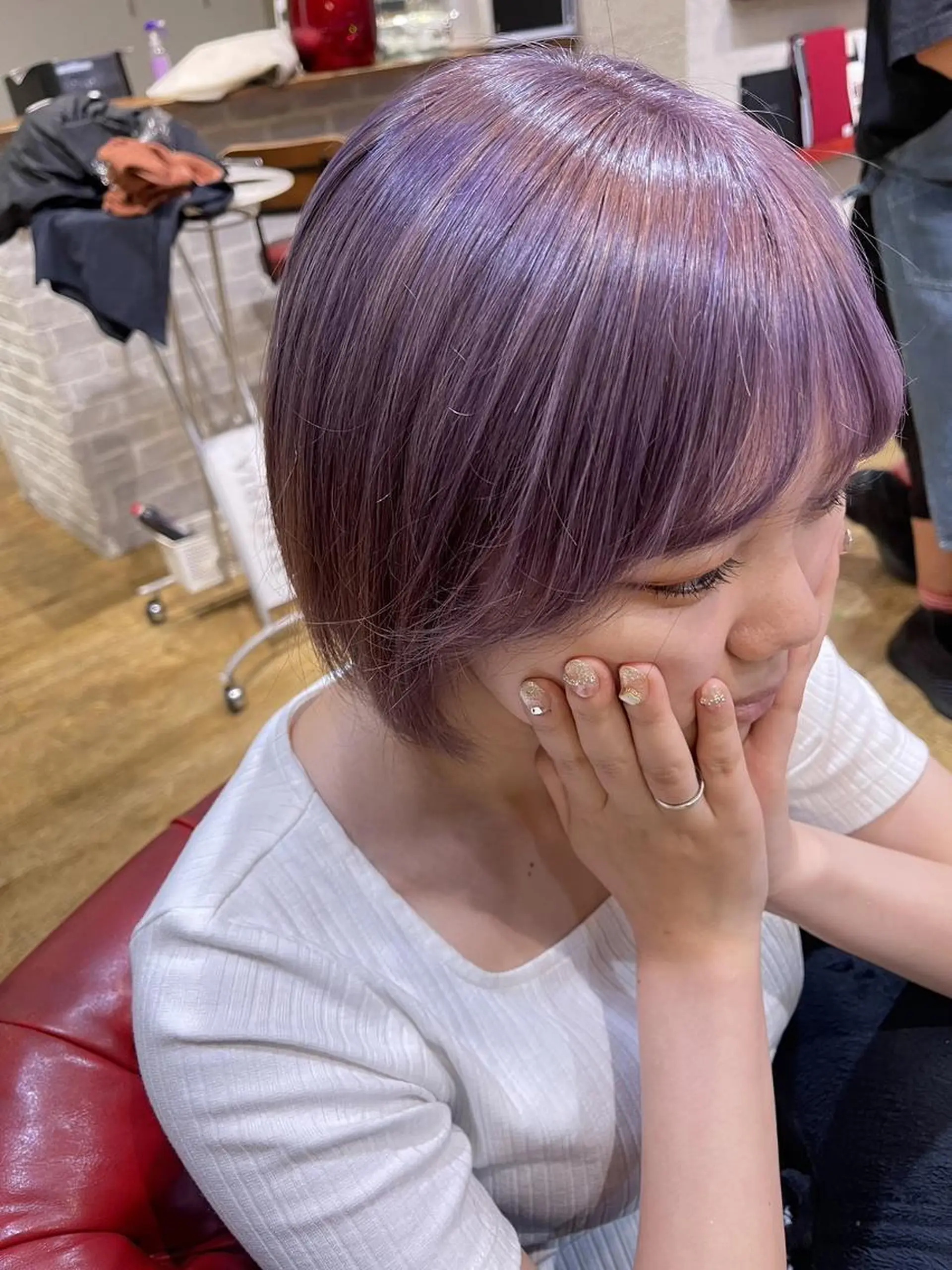 ミディアム カラー アティリー 西梅田のヘアスタイル