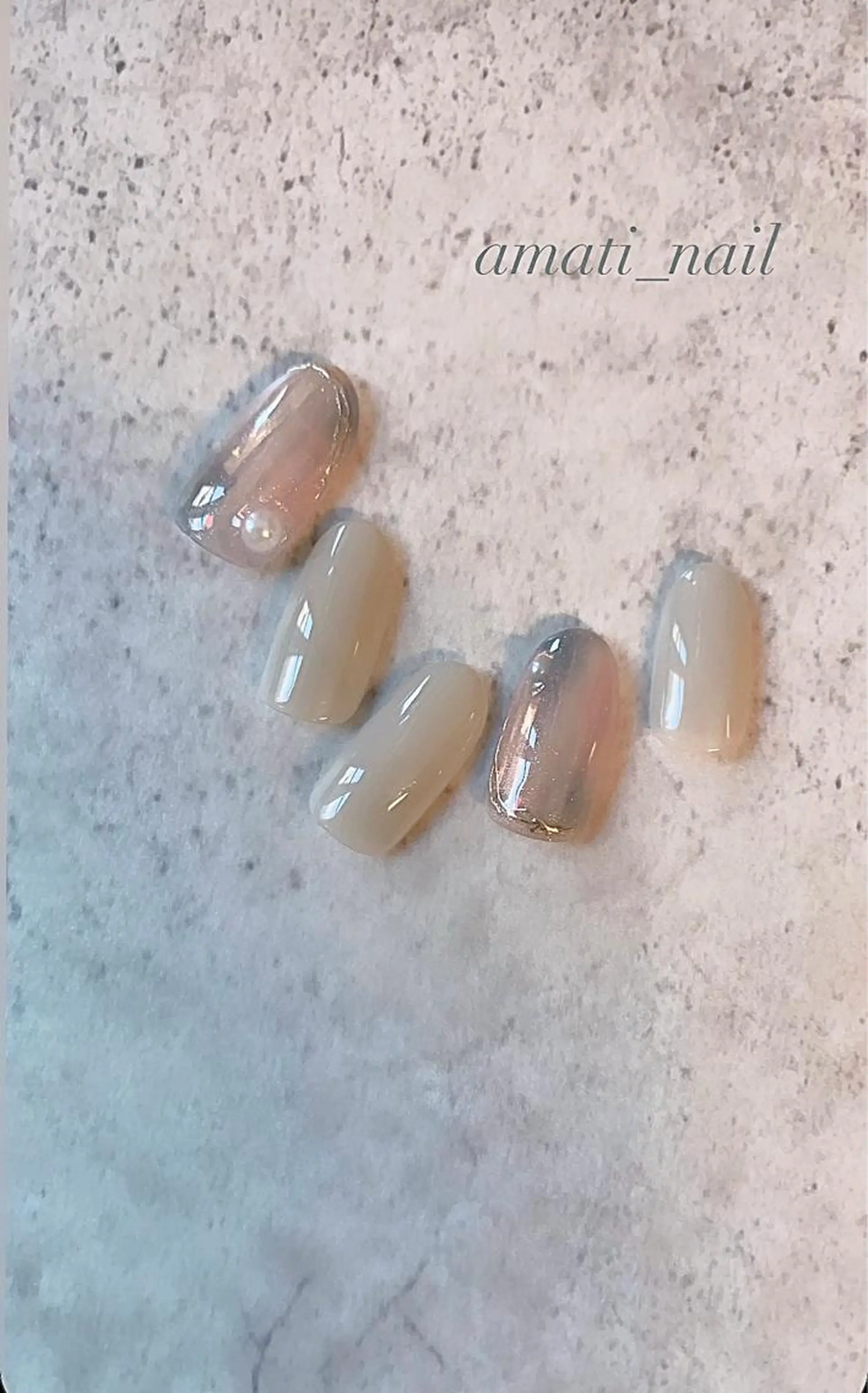 ネイル 入学式 フットネイル ジェルネイル グラデーション マグネットネイル ハンドネイル amati_nail TAKAKOのネイルデザイン