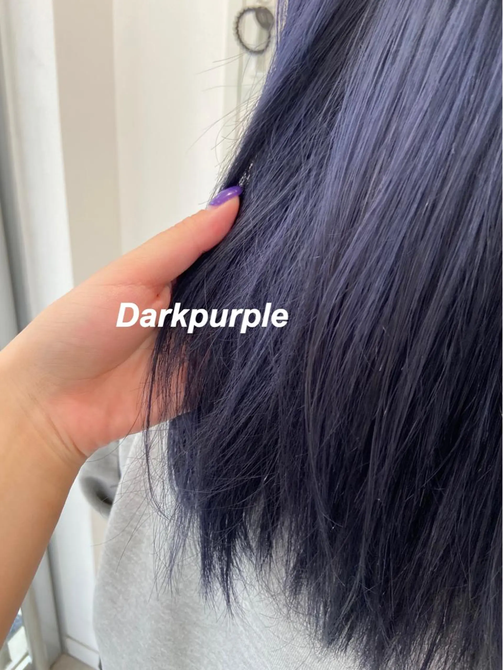 セミロング カラー パープルカラー ヘアカラー トリートメント プルエクステ/インナ ーカラー🦊はるなのヘアスタイル
