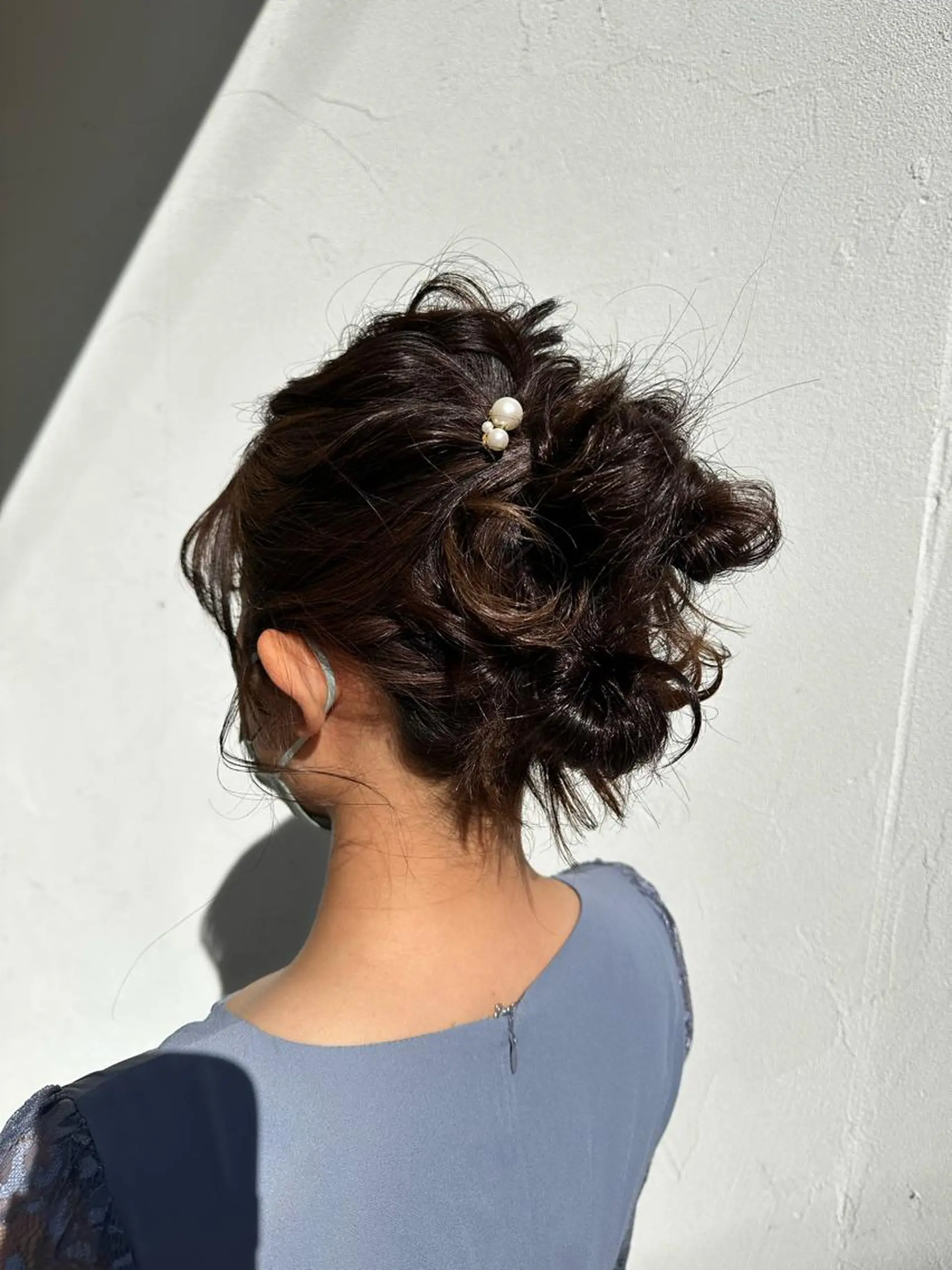 ヘアアレンジ お団子ヘア 結婚式・ブライダル 永田 彩華のヘアスタイル