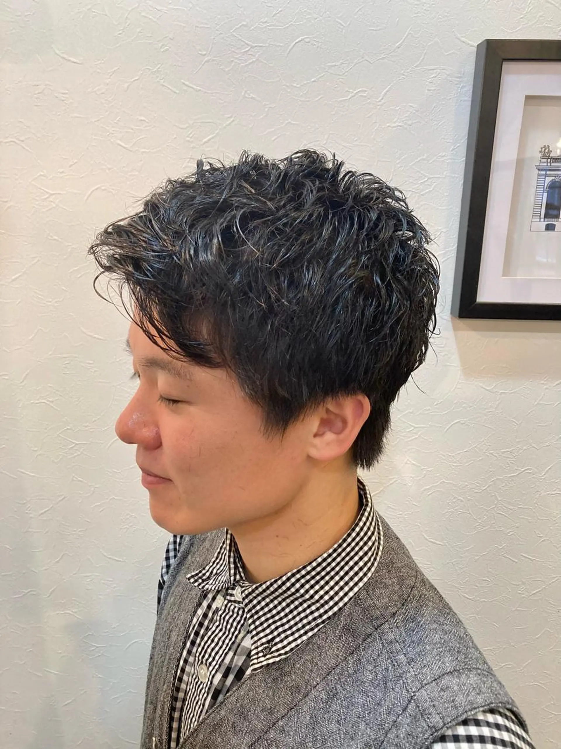 パーマ ツイストパーマ カット パーマ 松岡 知のヘアスタイル