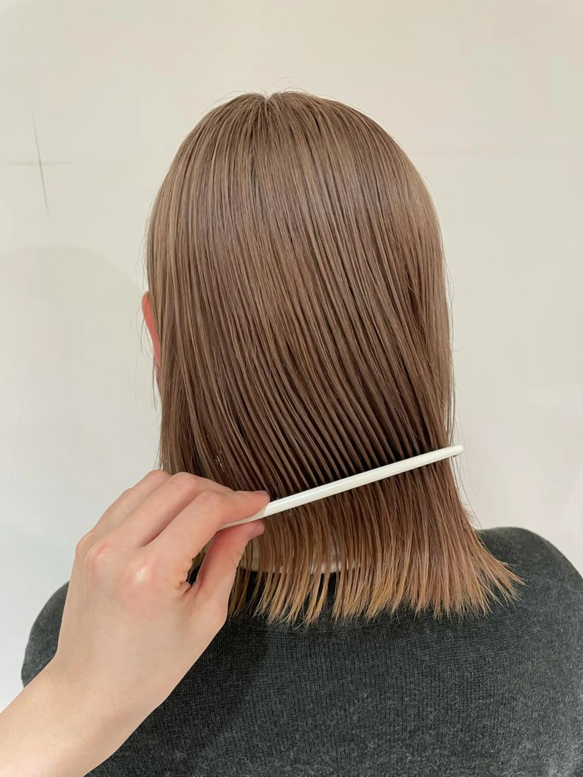 ミディアム カラー ヘアカラー ヤマモト マイのヘアスタイル