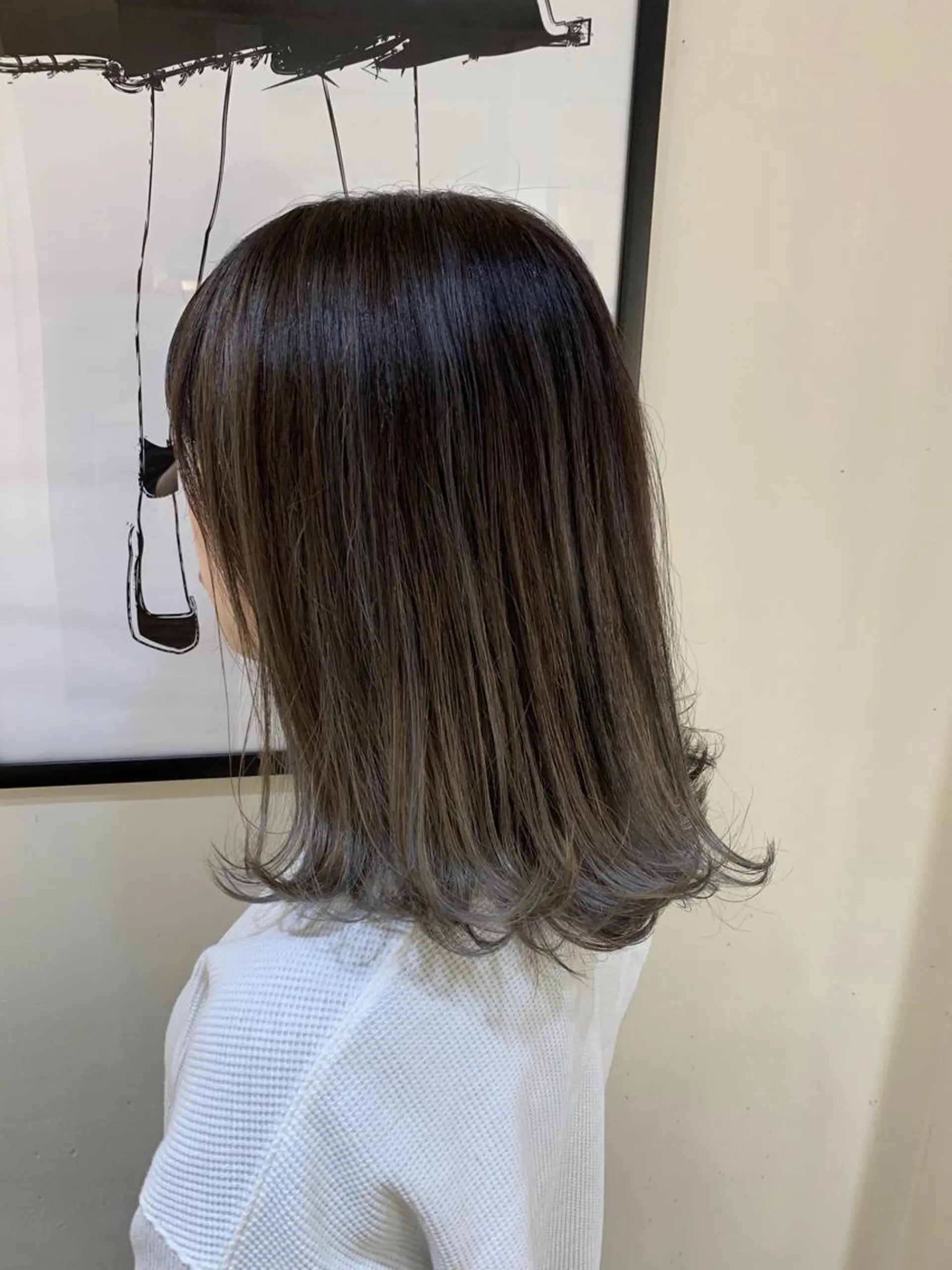ショート カラー バレイヤージュ グレージュ レイヤーカット Remore所属・中塚 義人のヘアスタイル