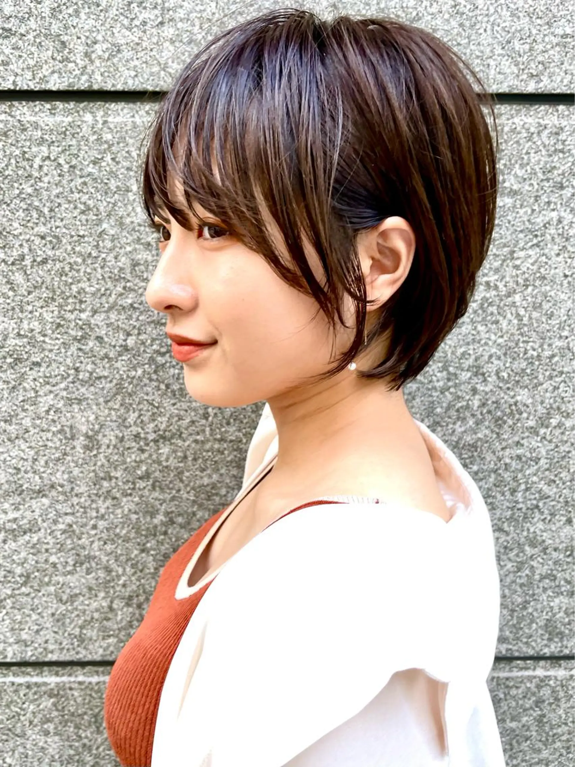 ショート カラー カット ヘアカラー 【韓国　レイヤー 髪質改善✨】かずのヘアスタイル