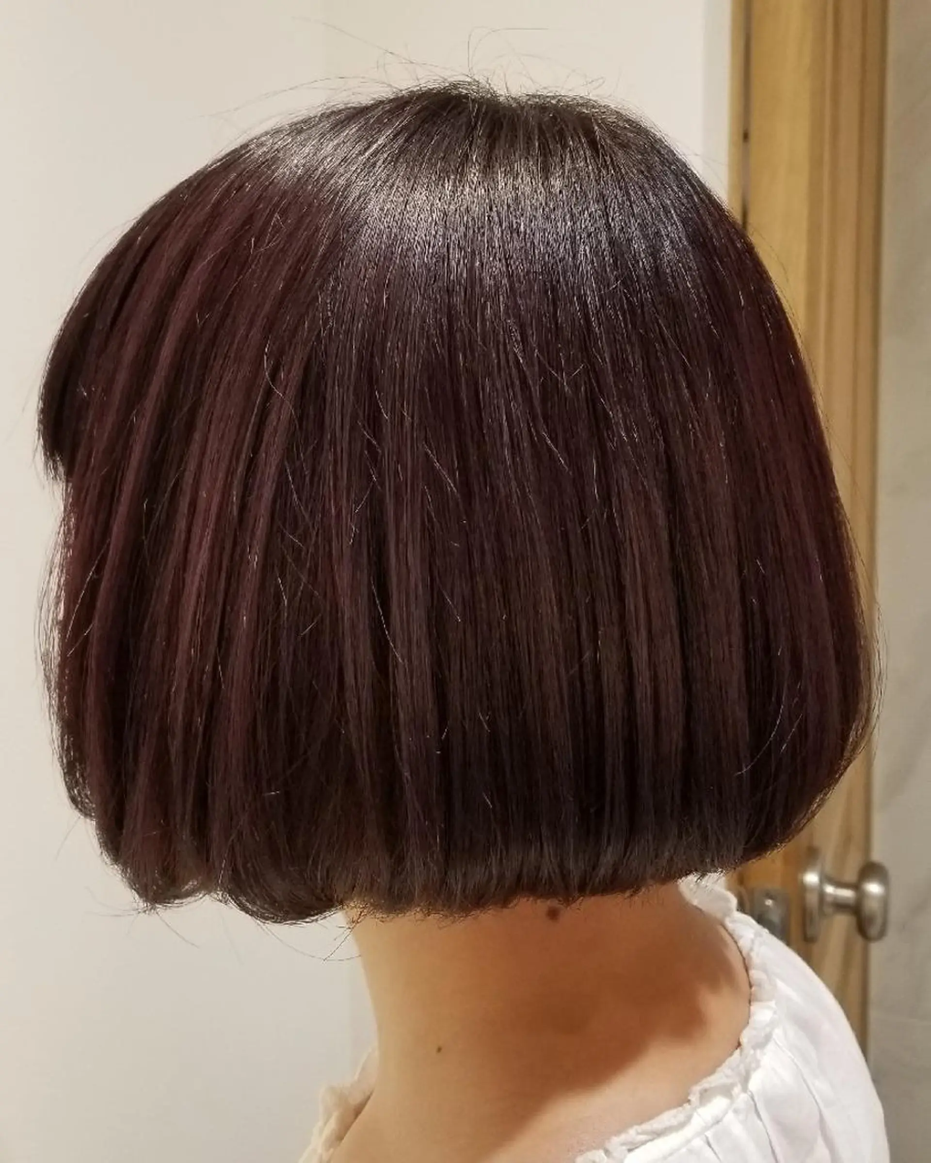 ミディアム カラー ボブ 🔴赤み消し/ 艶カラー落合　優🔴のヘアスタイル